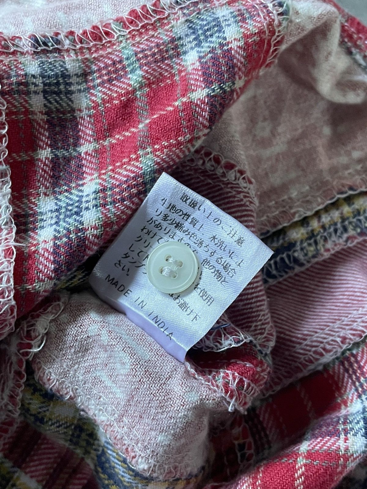 Japanese Brand Spice Island Patch Work Flannel Paisley Pattern Button Ups Size US M / EU 48-50 / 2 - 9 Thumbnail