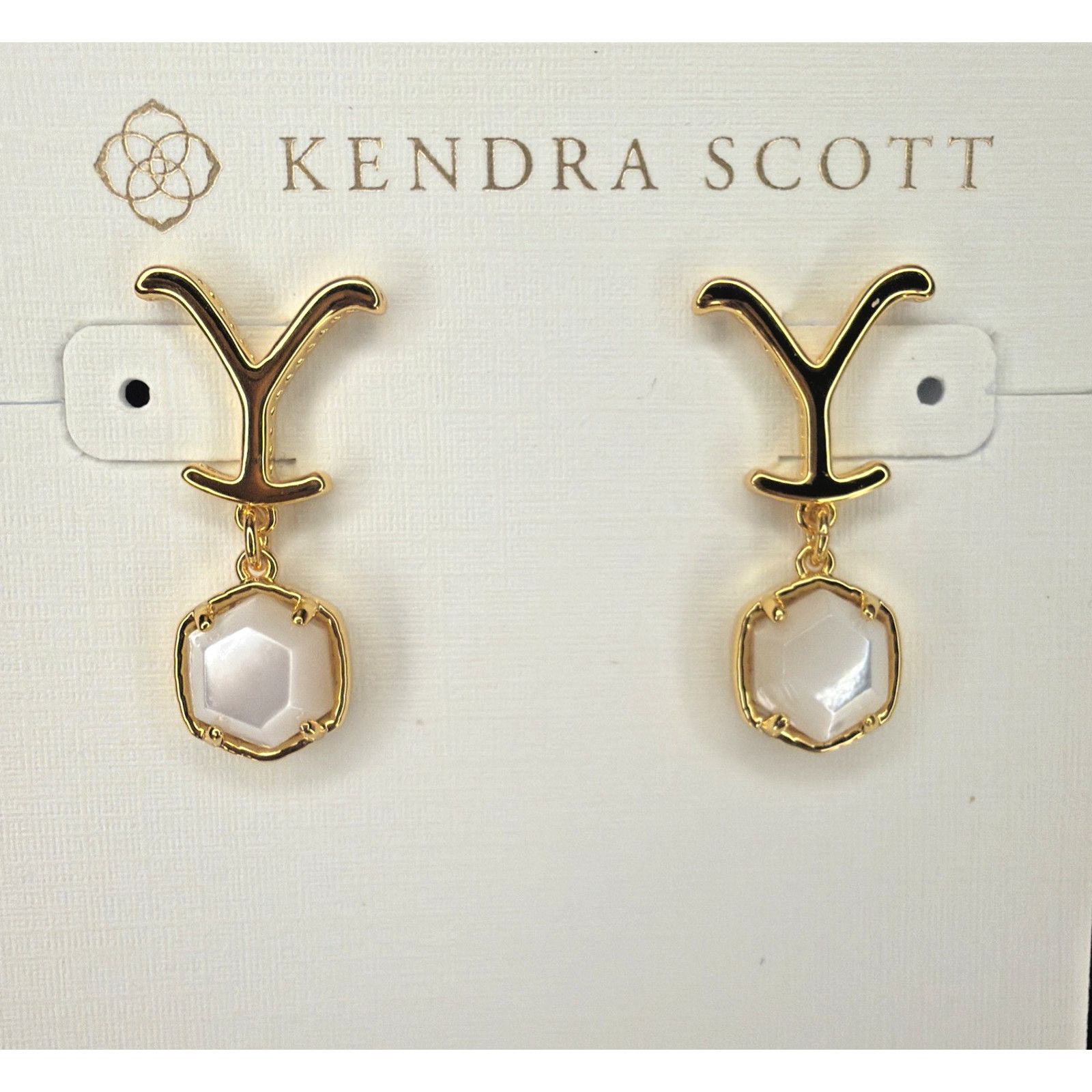Kendra Scott Kendra Scott x Yellowstone Dutton Drop Earrings Vintage Gold Size ONE SIZE - 1 Thumbnail