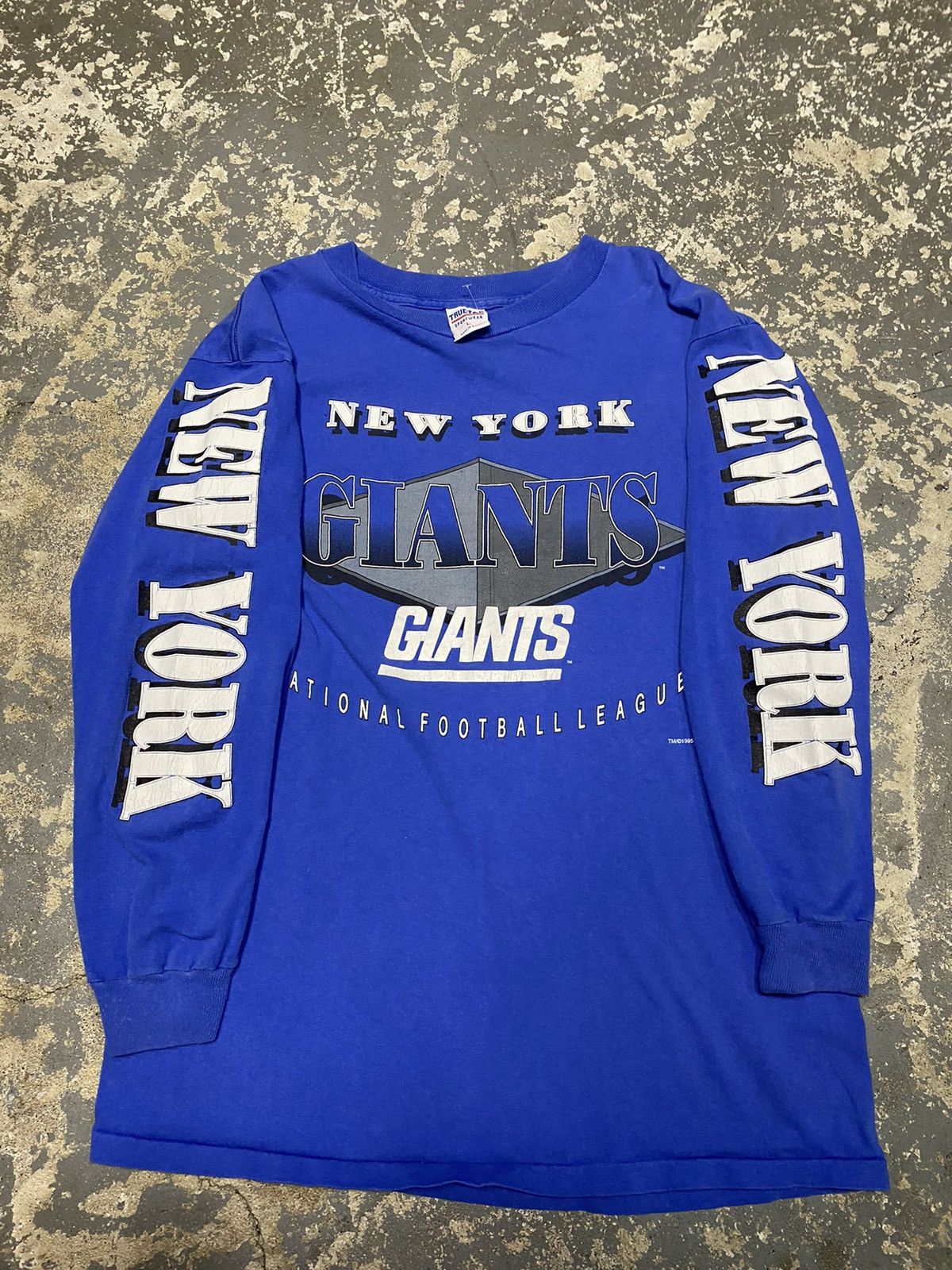 Giant × Vintage Vintage New York Giants True Fan NFL Long Sleeve Tshirt 1995 Size US L / EU 52-54 / 3 - 10 Thumbnail
