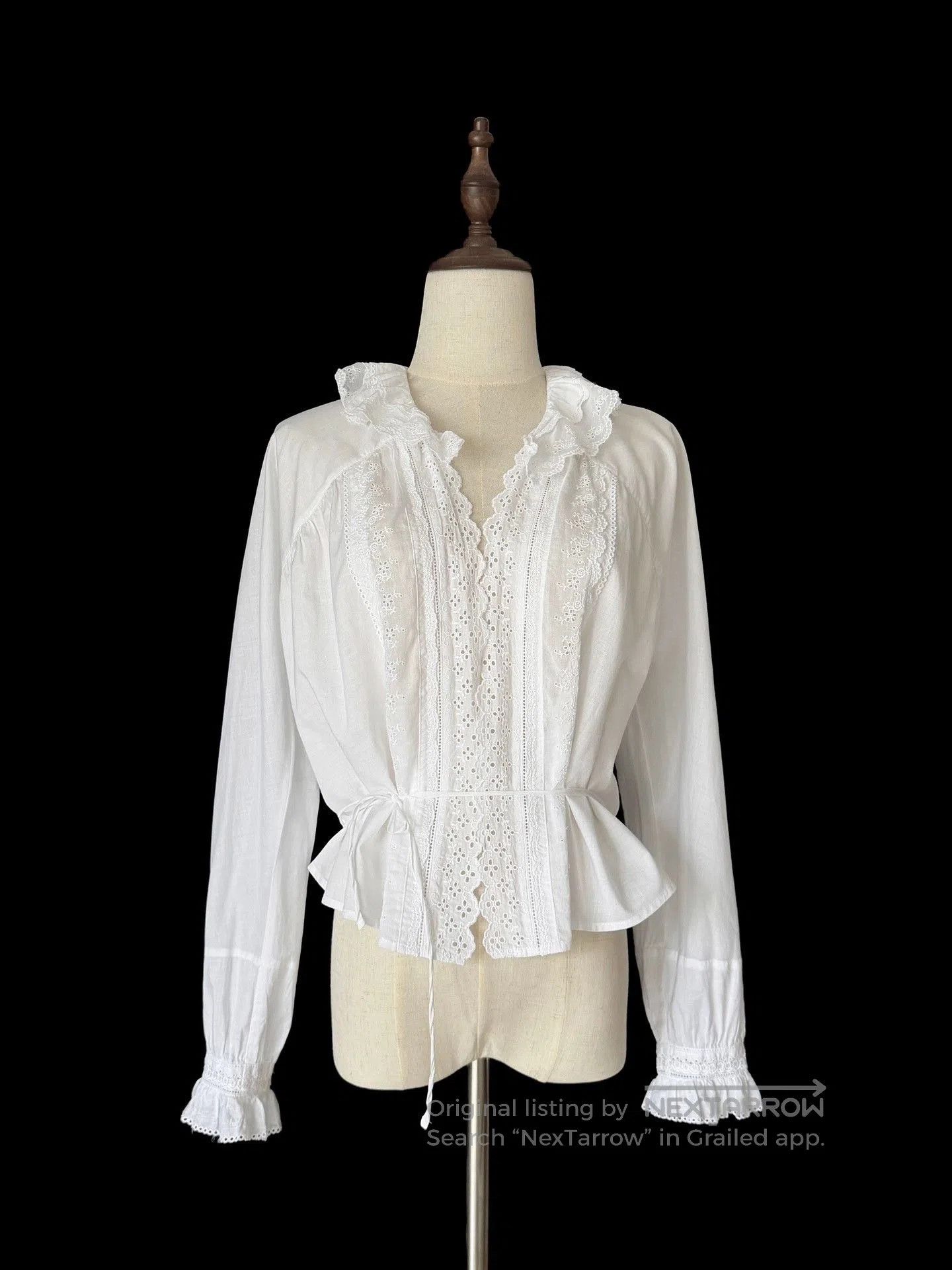 Comme des Garcons Comme des Garçons Lace Tie Top. Size M / US 6-8 / IT 42-44 - 3 Thumbnail