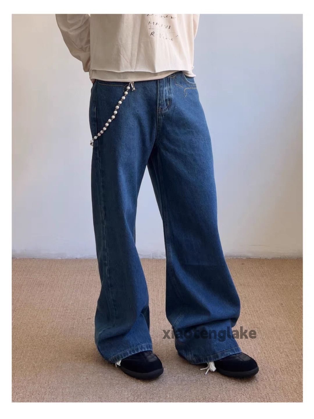 Jean xtl supreme offwhite style skate hiphop y2k baggy jeans Size US 28 / EU 44 - 2 Thumbnail