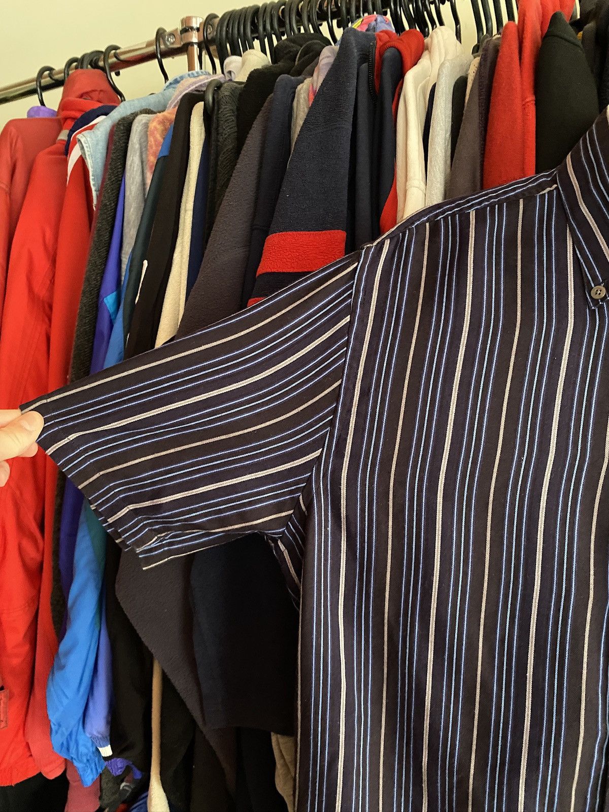 Yves Saint Laurent VINTAGE YVES SAINT LAURENT STRIPED BUTTON UP shirt Size US M / EU 48-50 / 2 - 6 Thumbnail