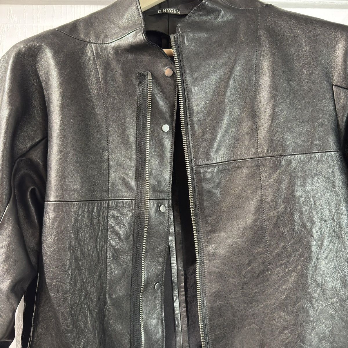 D.Hygen D. HYGEN Horse Leather Jacket – Size 2 (JP) / EU 46–48 Size US S / EU 44-46 / 1 - 8 Thumbnail