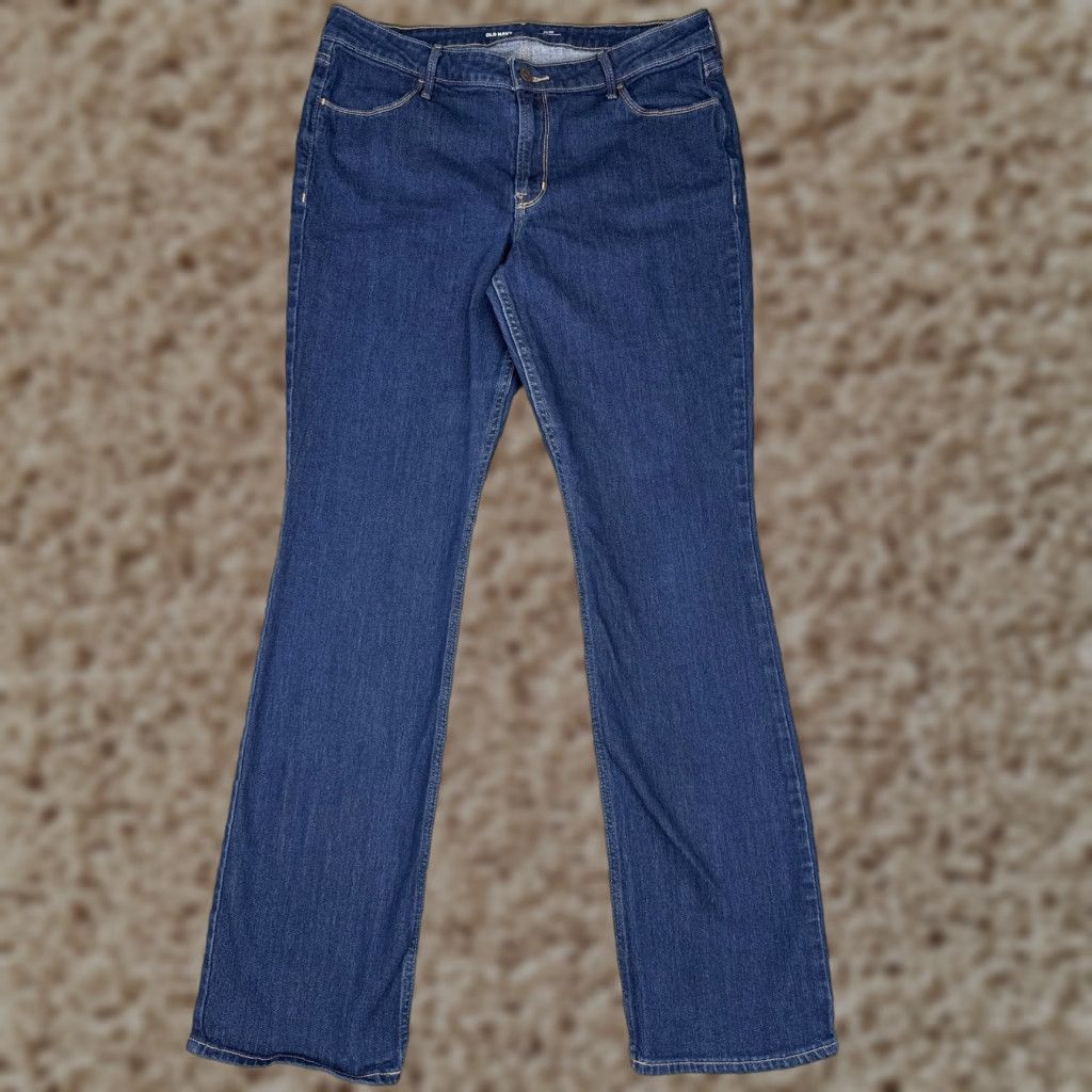 Old Navy Old Navy Jeans Womens 14 Long Blue Wow Boot Cut Stretch Denim 33x33 Size 36" / US 14 / IT 50 - 1 Thumbnail