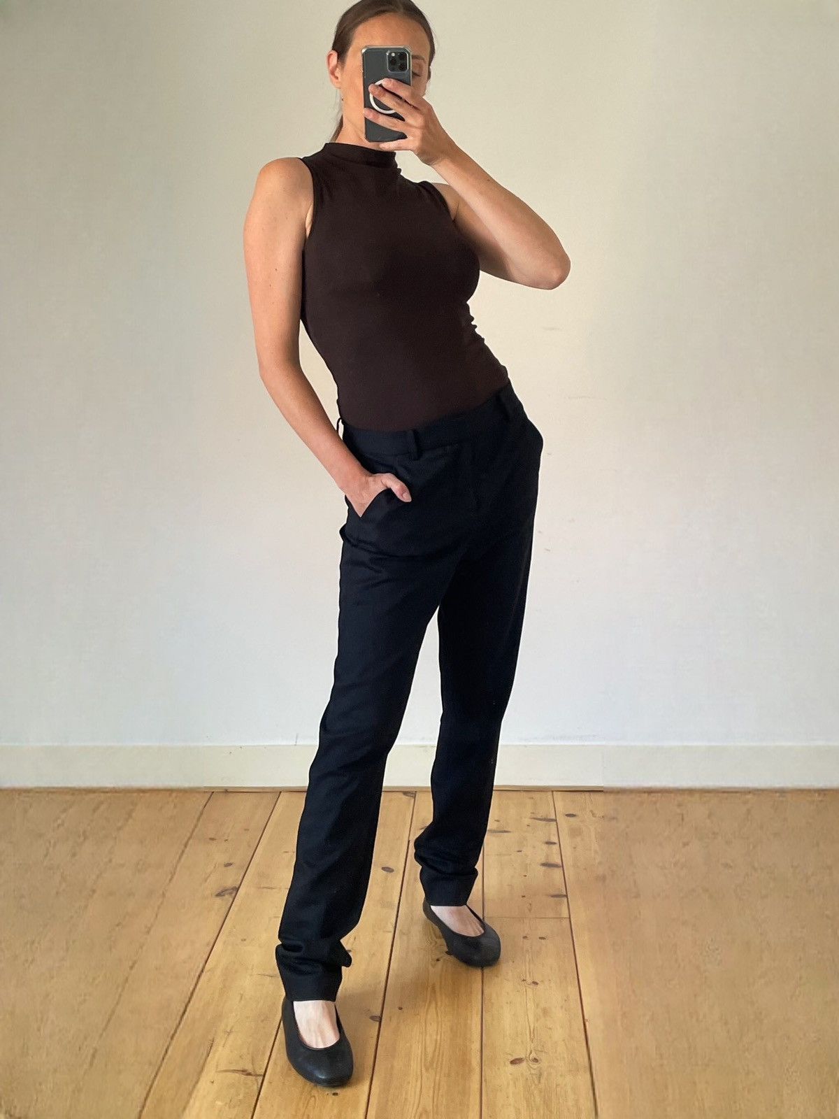 Helmut Lang Helmut Lang Slim Wool Tailored Trousers M US 8 RRP €400 Size 30" / US 8 / IT 44 - 2 Thumbnail