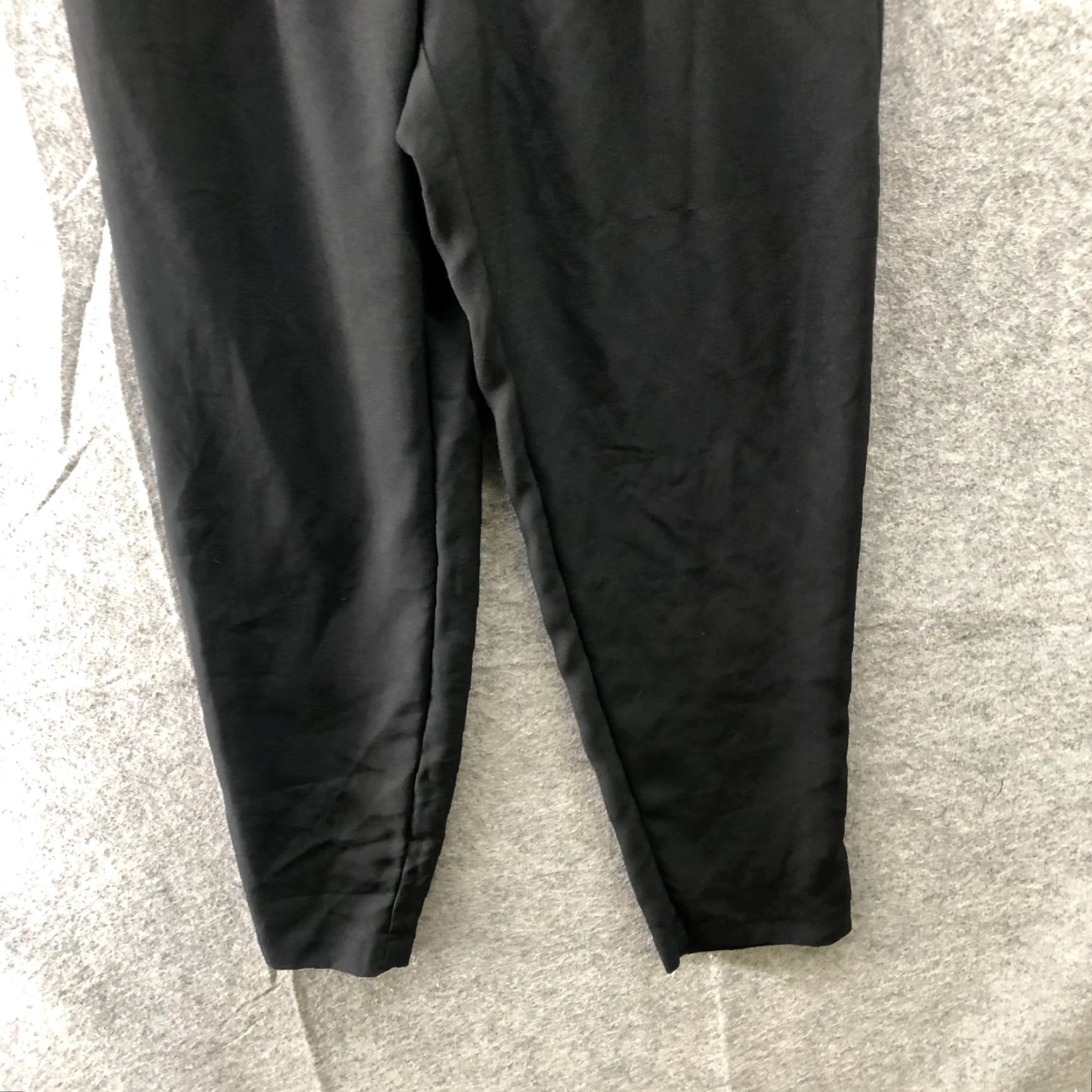 Zara Zara Black Pull On Pants Womens XS Drawstring Tapered Leg High Rise Size 26" / US 2 / IT 38 - 4 Thumbnail