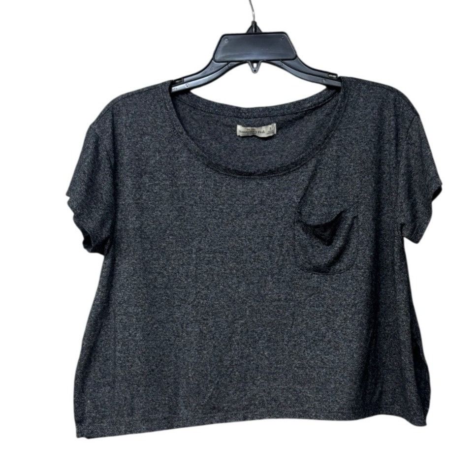 Abercrombie & Fitch Abercrombie & Fitch Womens Cropped T-Shirt With Pocket, Heat Size S / US 4 / IT 40 - 8 Thumbnail