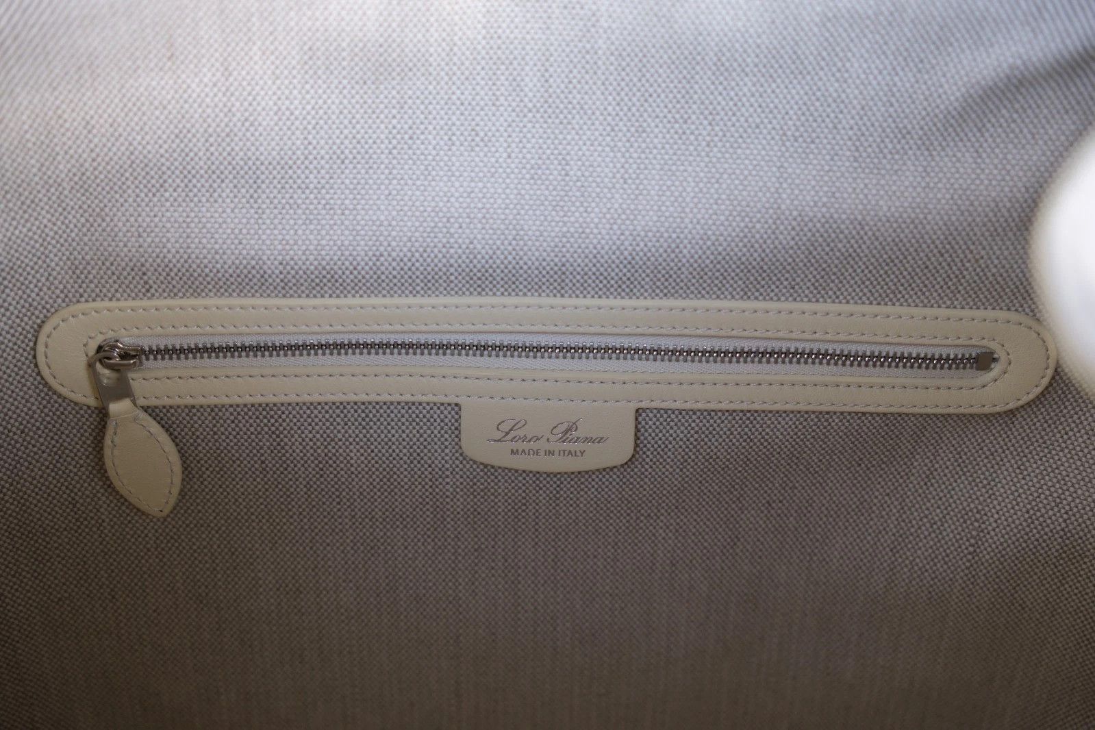 Loro Piana NEW Loro Piana Sesia Happy Day Tote Bag in Canvas XL Size ONE SIZE - 9 Thumbnail