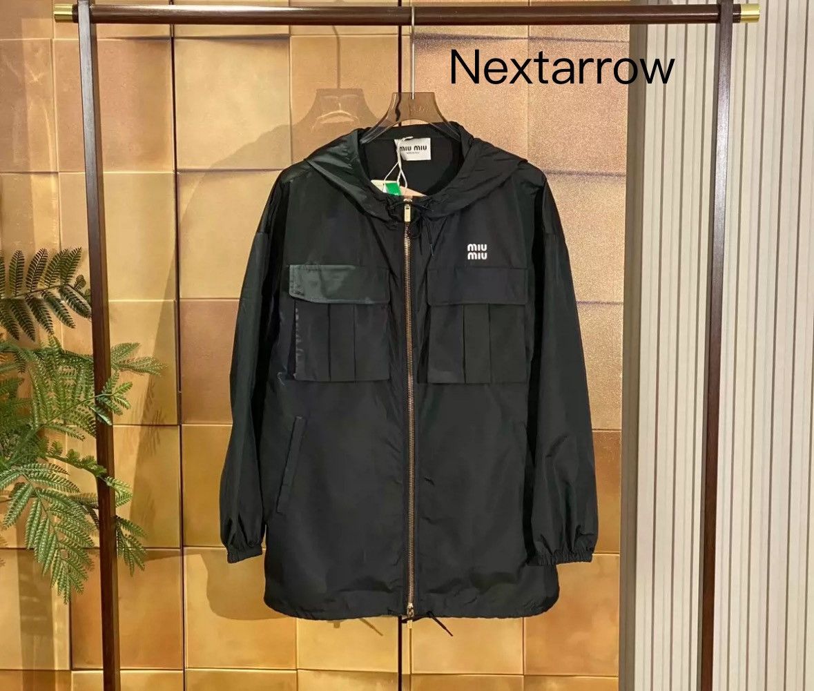 Miu Miu MiuMiu 24ss new black letter logo jacket2412-Nextarrow Size US S / EU 44-46 / 1 - 2 Thumbnail