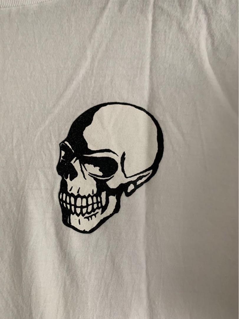 Number (N)ine Double Skull Tee Shirt Size US L / EU 52-54 / 3 - 3 Thumbnail