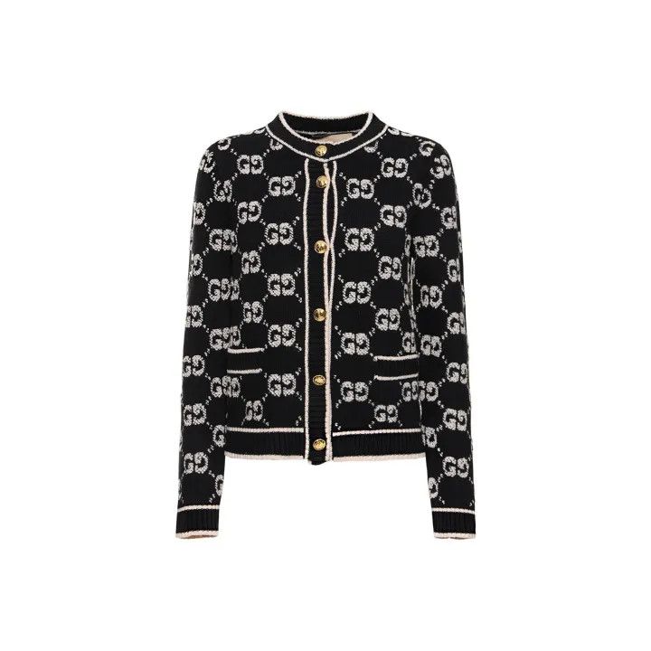 Gucci Gucci GG Pattern Long Sleeve Knit Sweater Size S / US 4 / IT 40 - 1 Thumbnail