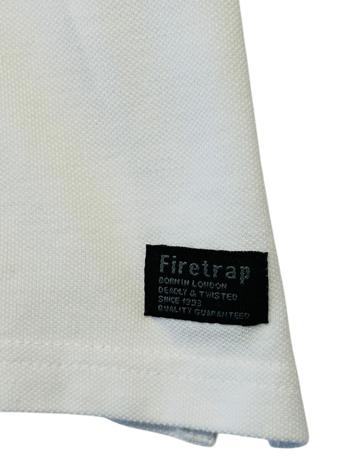 Firetrap Firetrap T-Shirt Men's UK Size XL White Short Sleeve Size US XL / EU 56 / 4 - 3 Thumbnail