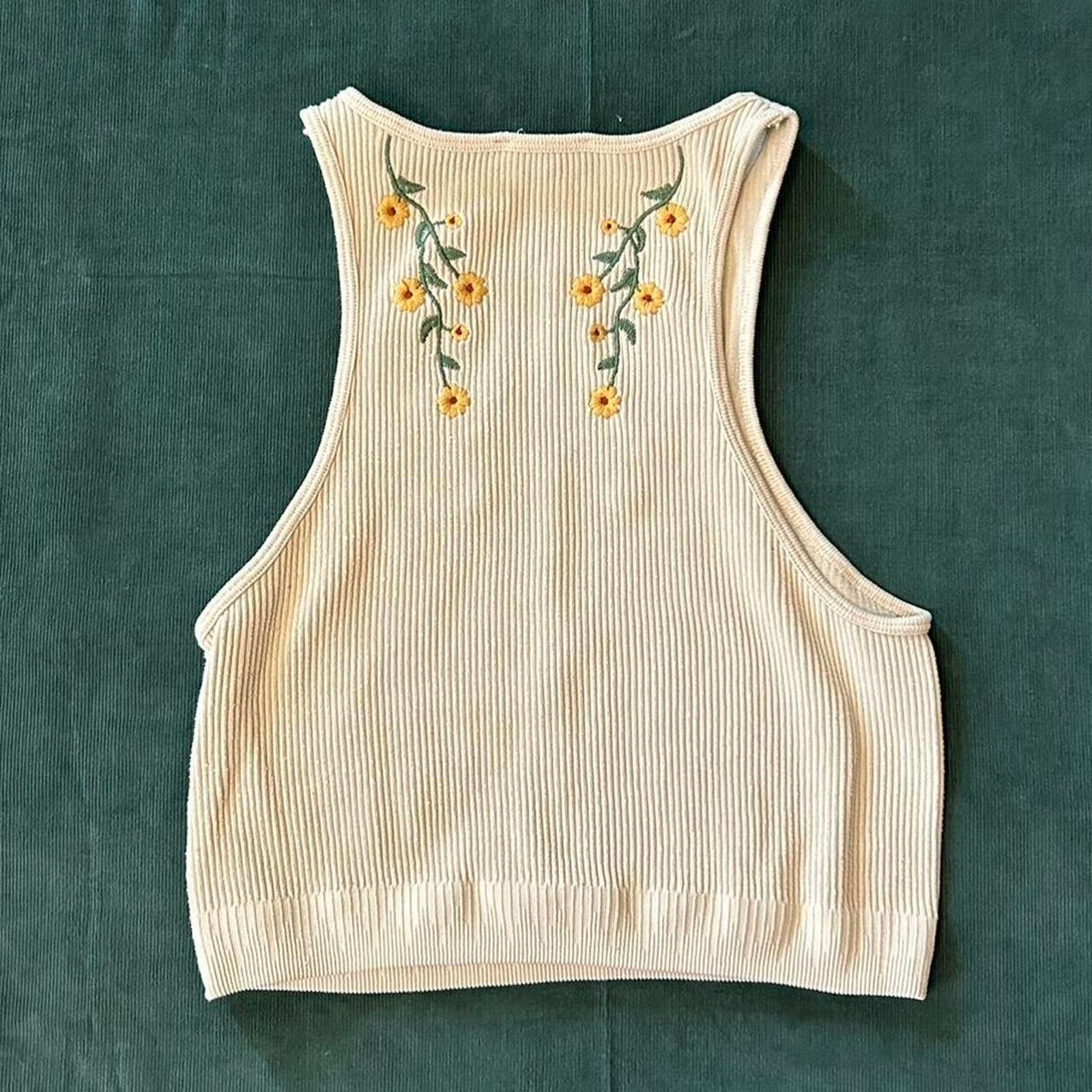 Zara Y2k zara embroidered crop top Size L / US 10 / IT 46 - 3 Thumbnail