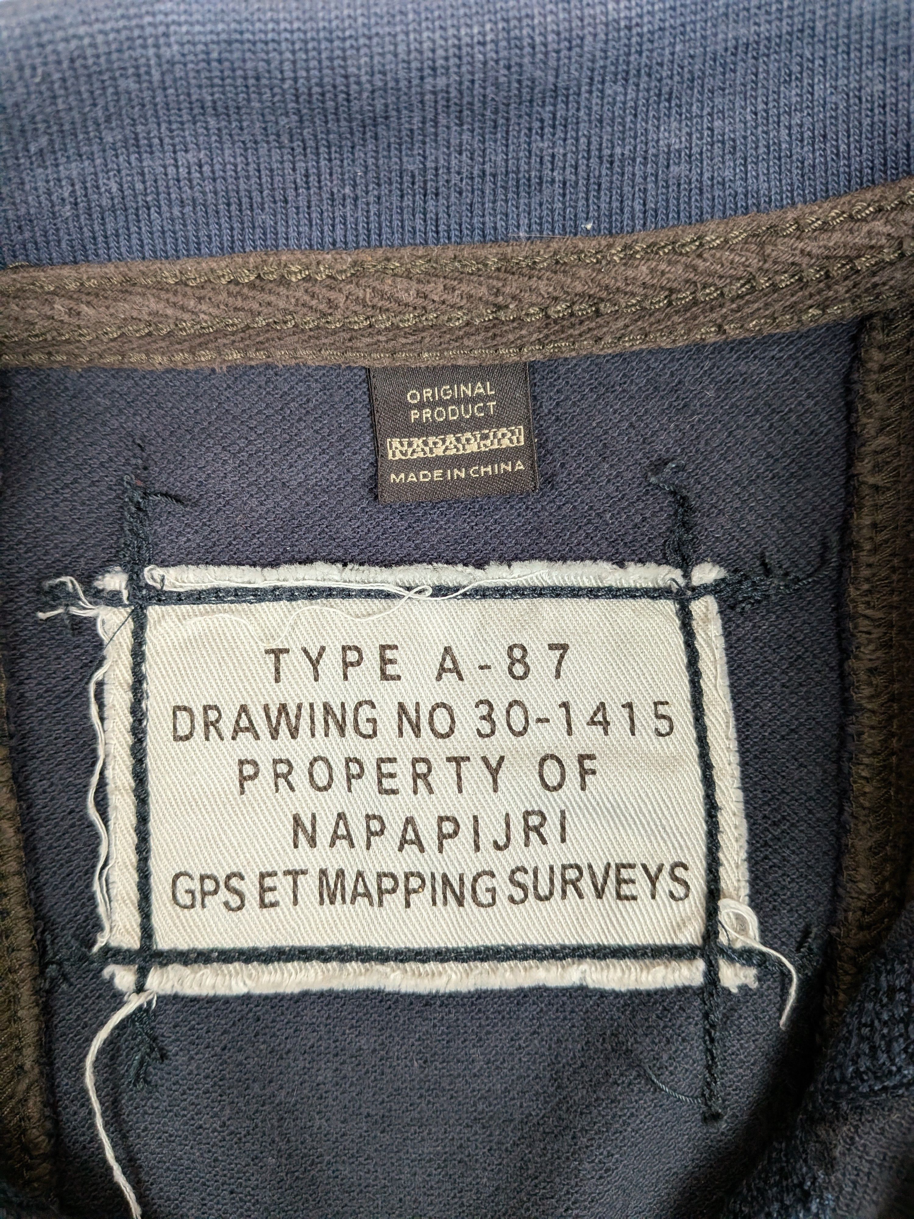 Napapijri Napapijri Vintage Heavy Cotton Rugby Shirt Jumper Size L/XL Size US XL / EU 56 / 4 - 9 Thumbnail