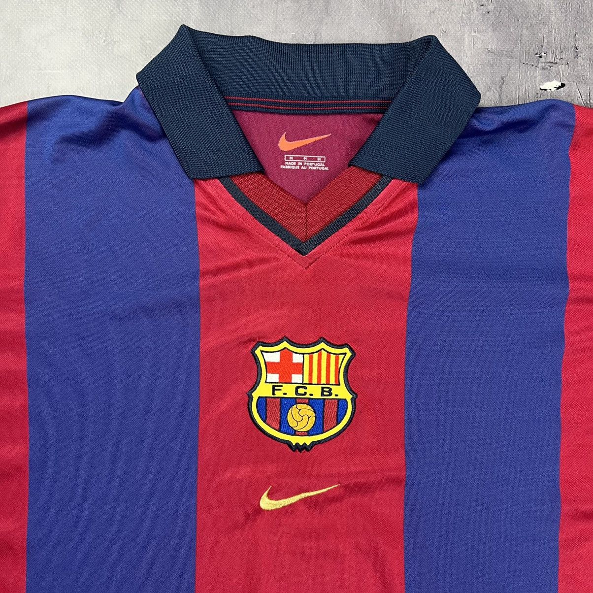 Nike Rare! Barcelona Nike Soccer Jersey Shirt 00s Vintage Size US M / EU 48-50 / 2 - 5 Thumbnail