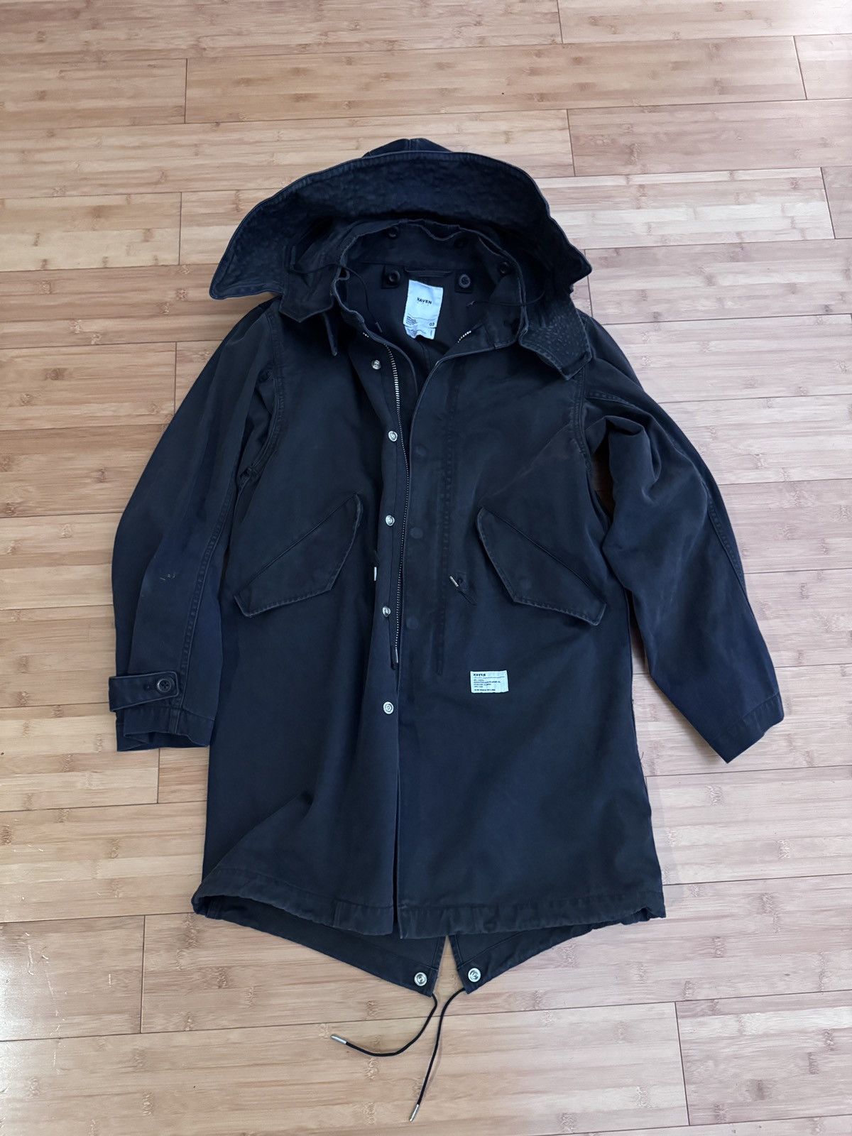 Haven Washed Black denim fish tail parka Size US M / EU 48-50 / 2 - 1 Thumbnail