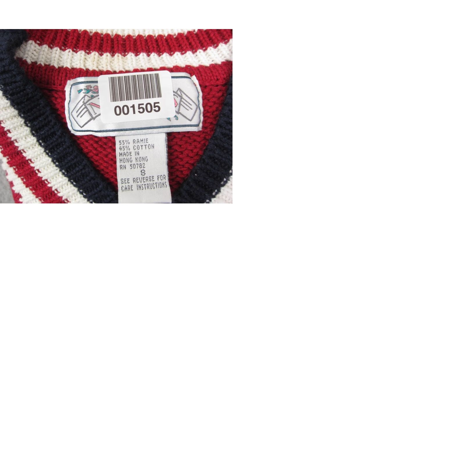 Vintage VINTAGE Nuggets Sweater Womens S Blue White V-Neck Cable Knit 80s College Pullover Shoulder Pads Womens Size S / US 4 / IT 40 - 9 Thumbnail