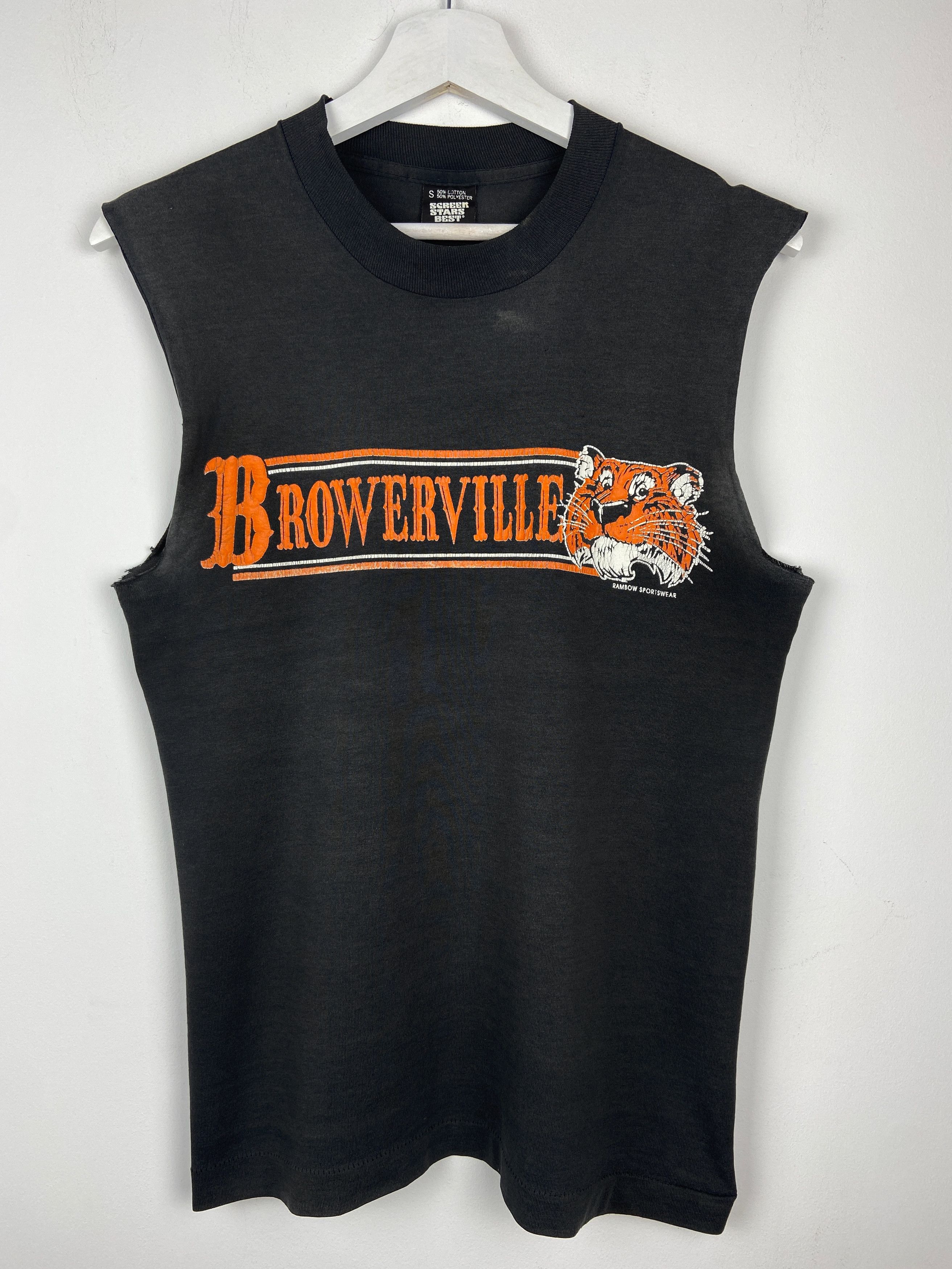 Vintage 90s Vintage Broverville Tigers Basketball College USA Tshirt Size US S / EU 44-46 / 1 - 1 Thumbnail