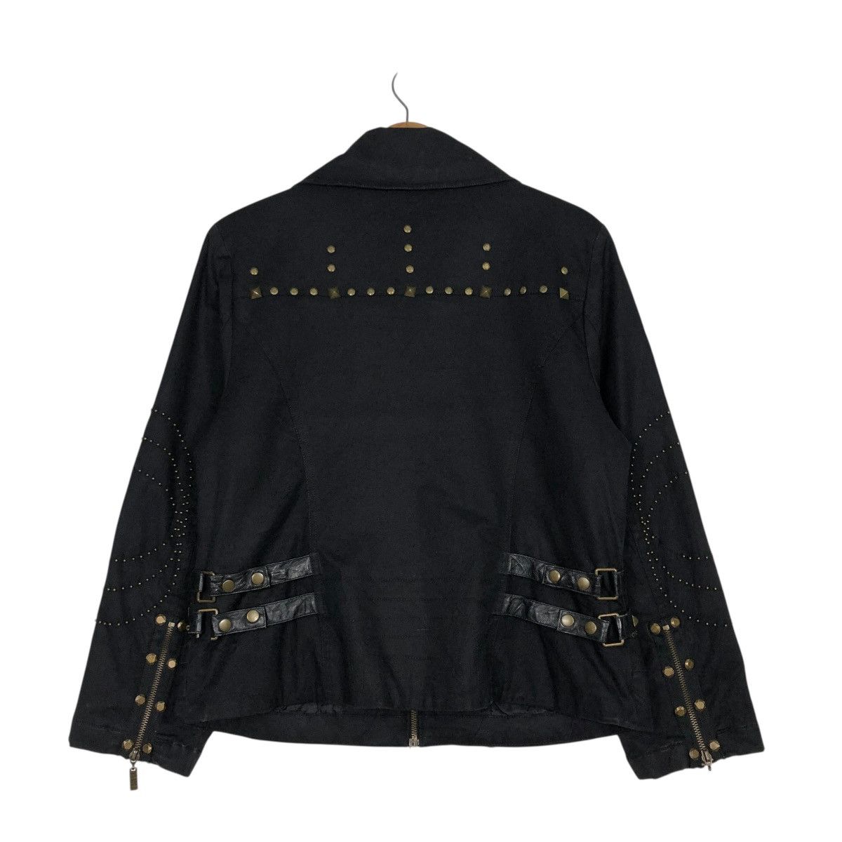 Vintage 🔥BONDAGE BIKER JACKET PUNK STYLE CHEEKY ITALY ISSEY MIYAKE Size US M / EU 48-50 / 2 - 10 Thumbnail