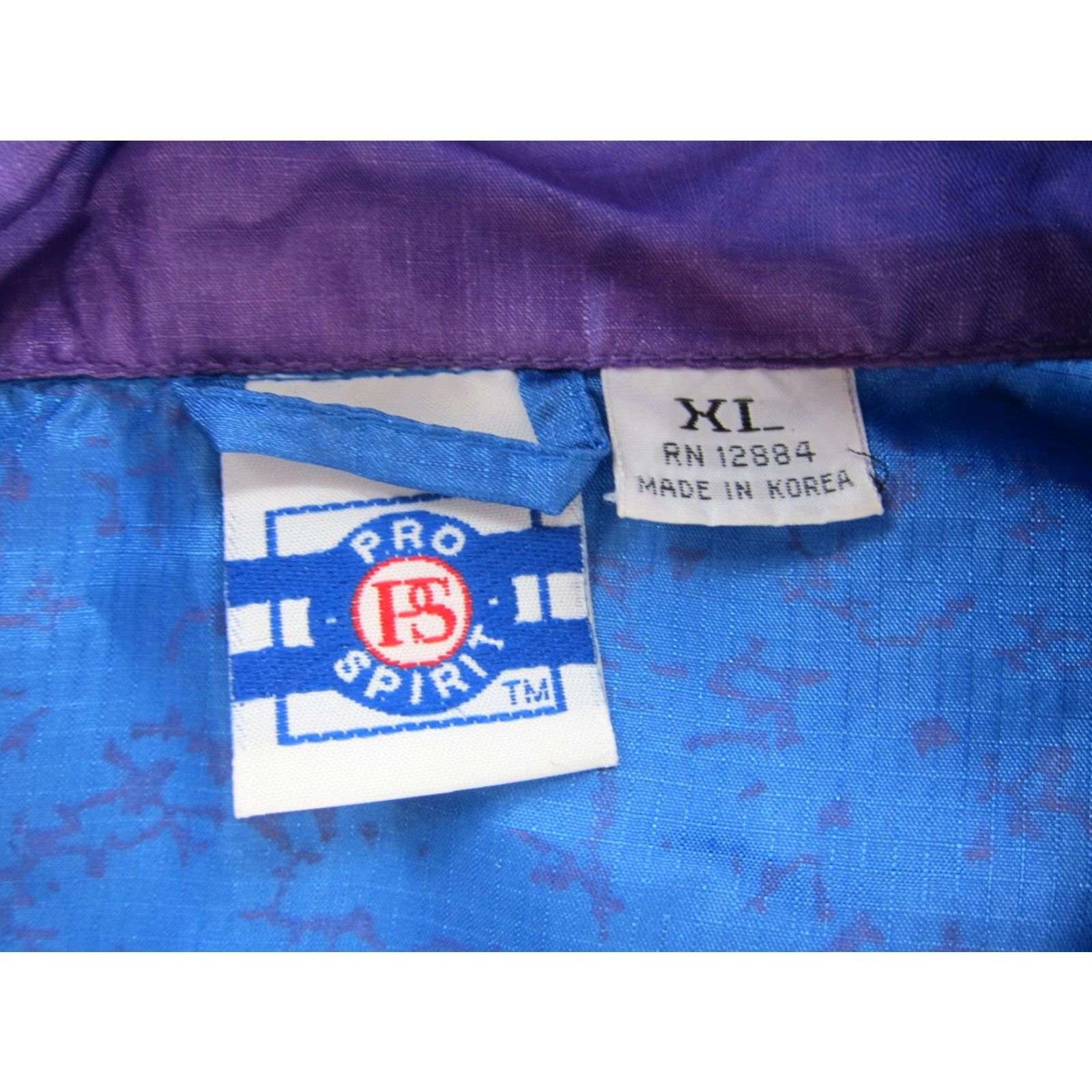 ESPIRIT VINTAGE Pro Spirit Windbreaker Jacket Men XL Purple Zip Windbreaker 90s Pockets Size US XL / EU 56 / 4 - 3 Thumbnail