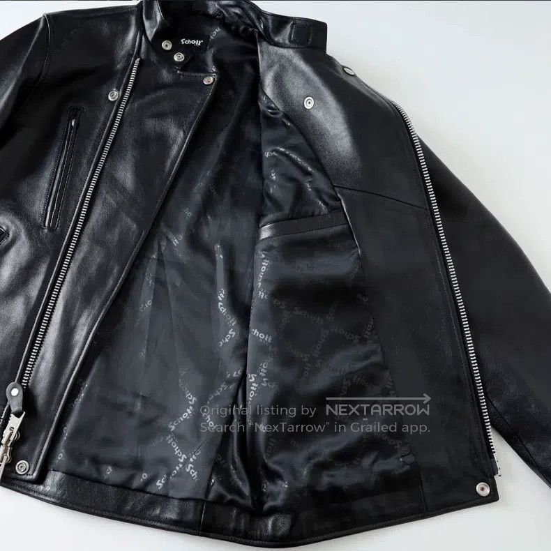 Schott Schott Vintage biker jacket Size US L / EU 52-54 / 3 - 3 Thumbnail