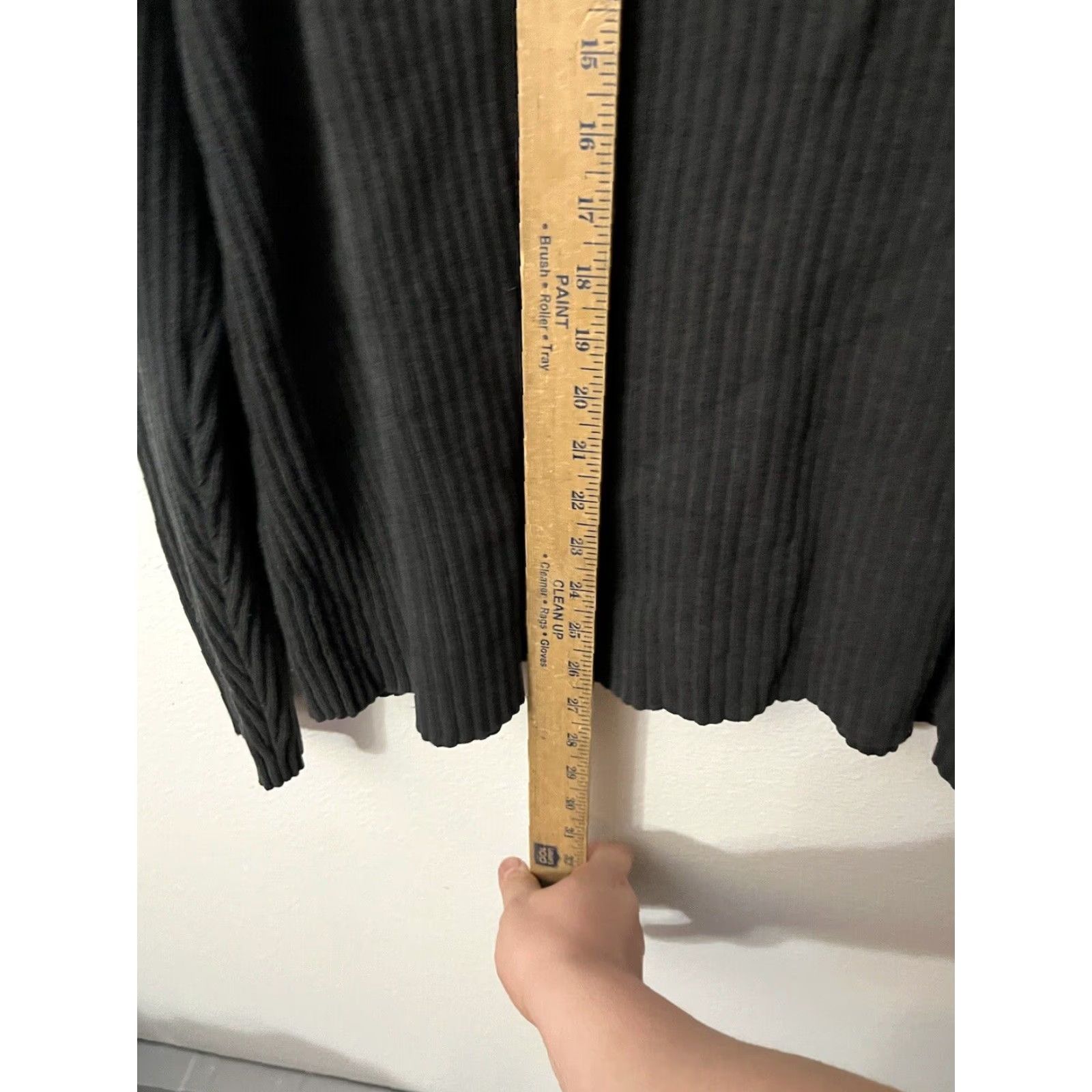 Express VINTAGE Express Full Zip Ribbed Sweater Black Solid Y2K XL Size US XL / EU 56 / 4 - 4 Thumbnail