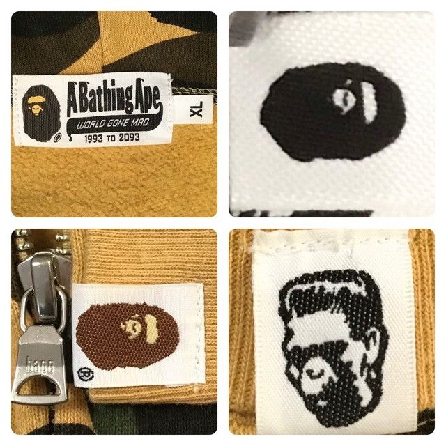 Bape BAPE 1st Camo Yellow Shark Full Zip Hoodie a bathing ape Size US XL / EU 56 / 4 - 7 Thumbnail