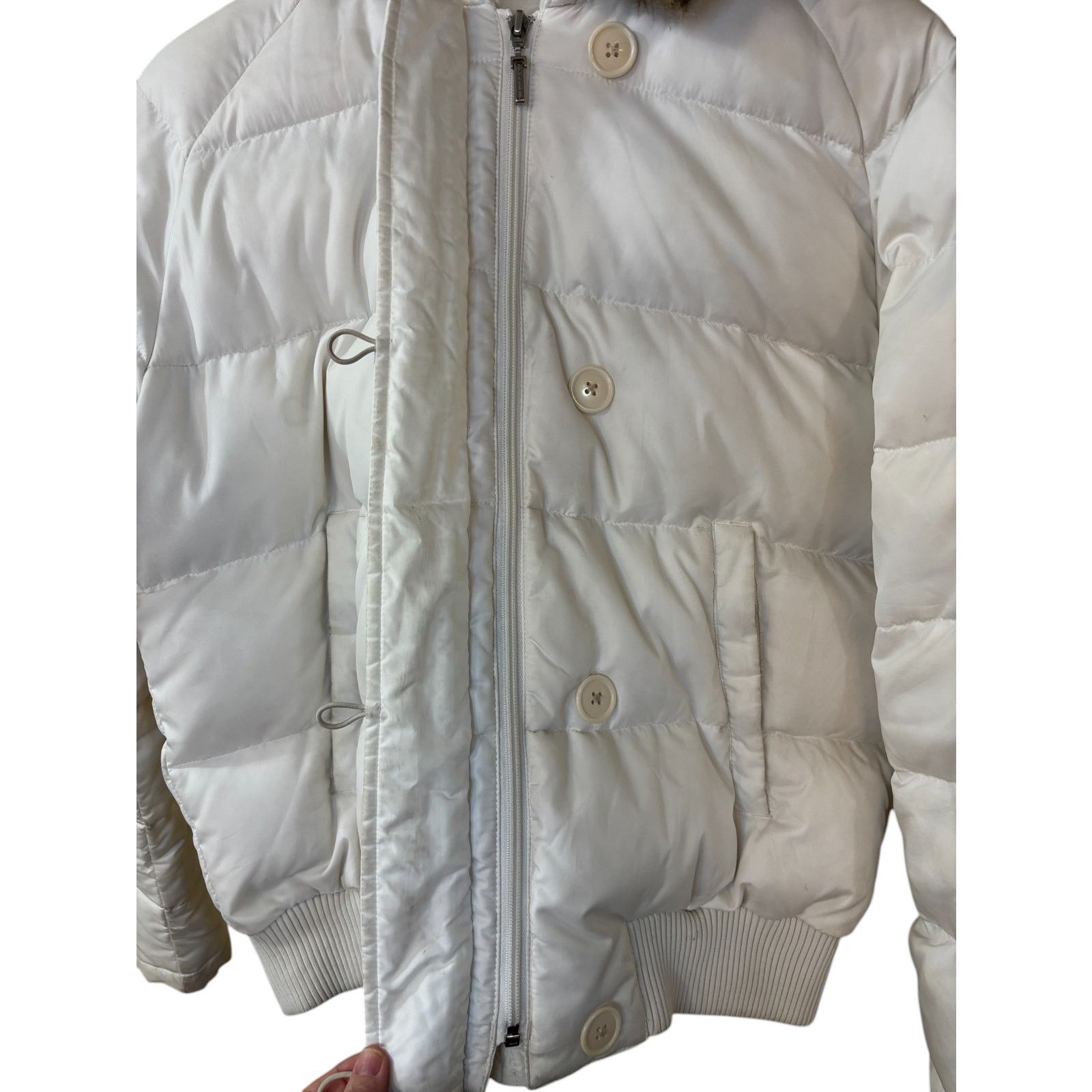 Ralph Lauren Polo Ralph Lauren Jacket Women Large White Puffer Down Size L / US 10 / IT 46 - 3 Thumbnail