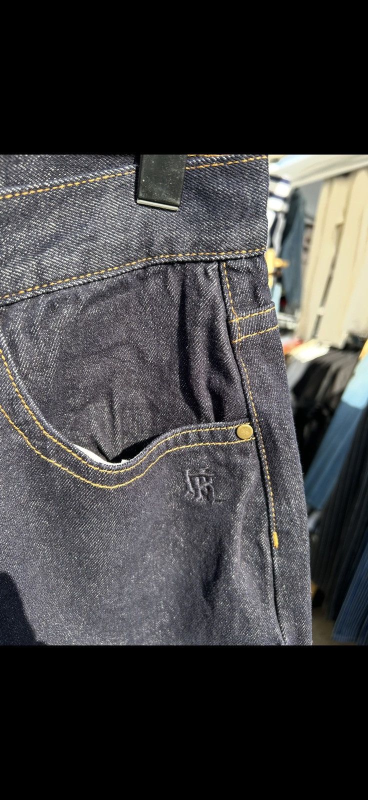 Other Dark Indigo Men’s Baggy Straight Leg Jeans Size US 32 / EU 48 - 5 Thumbnail