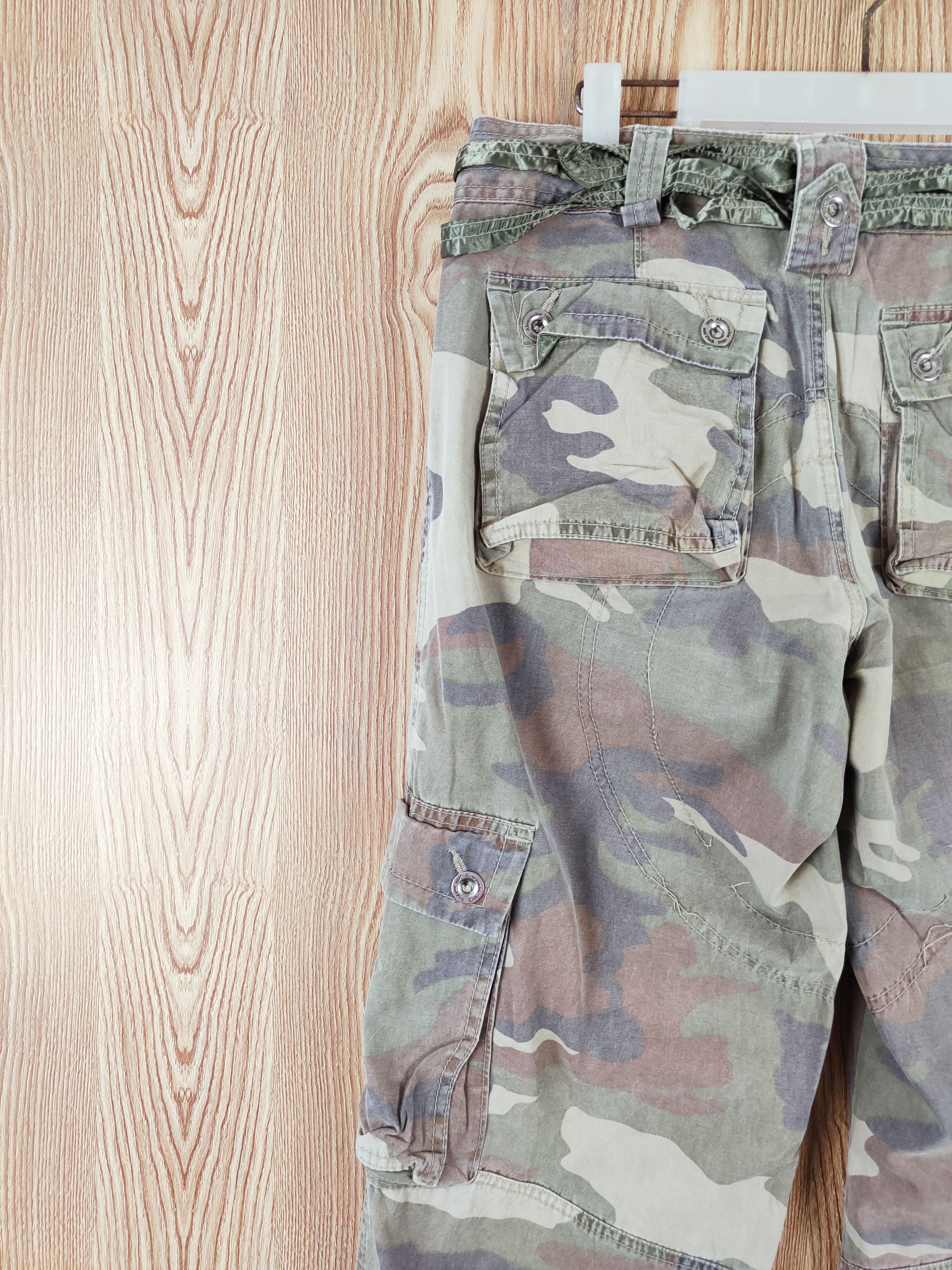 Abercrombie & Fitch Abercrombie Camouflage Multipocket Cargo Pants #W397 Size 27" / US 4 / IT 40 - 8 Thumbnail