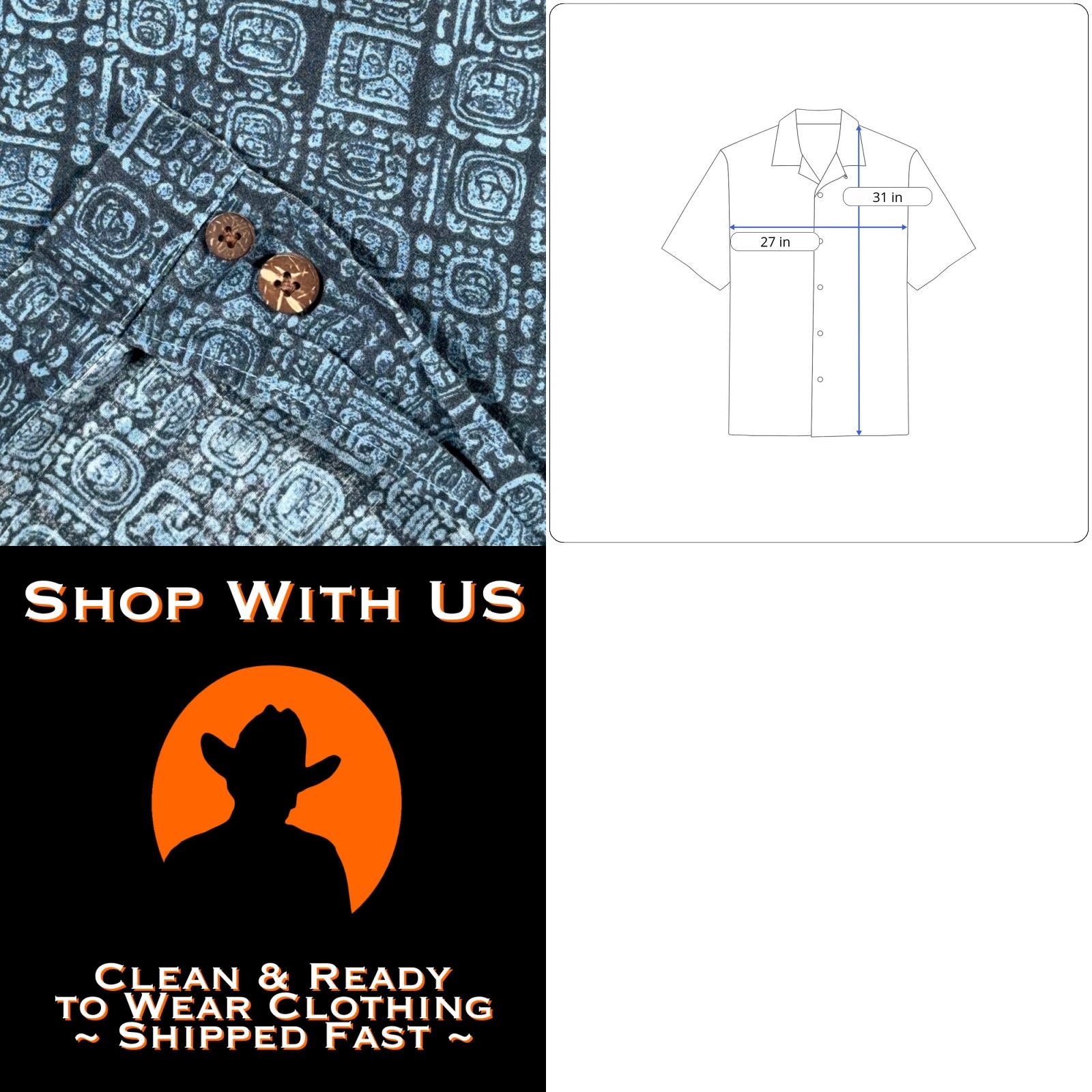 Vintage VINTAGE LL Bean Shirt Adult XL Blue Mayan Aztec Tribal Camp Print Y2K Button-Up Short Sleeve with Pockets Mens Size US XL / EU 56 / 4 - 8 Thumbnail