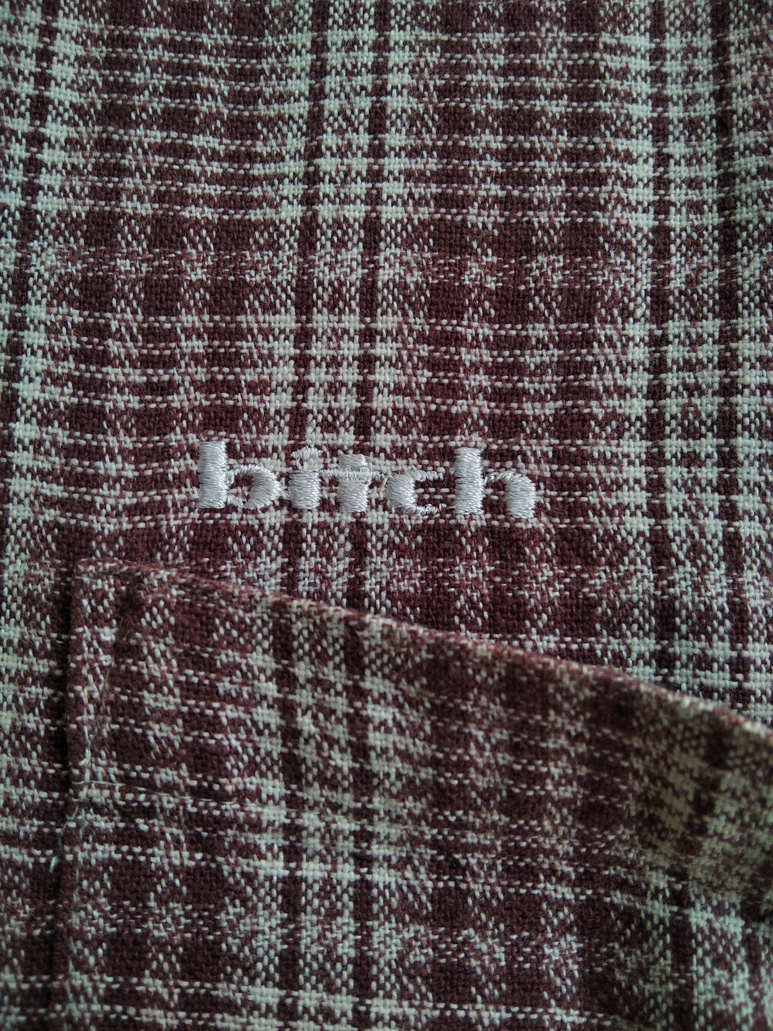 Girl Skateboards × Vintage VTG 90s Bitch Skateboard Half Zip Croped Boxy Shirt Size US L / EU 52-54 / 3 - 4 Thumbnail