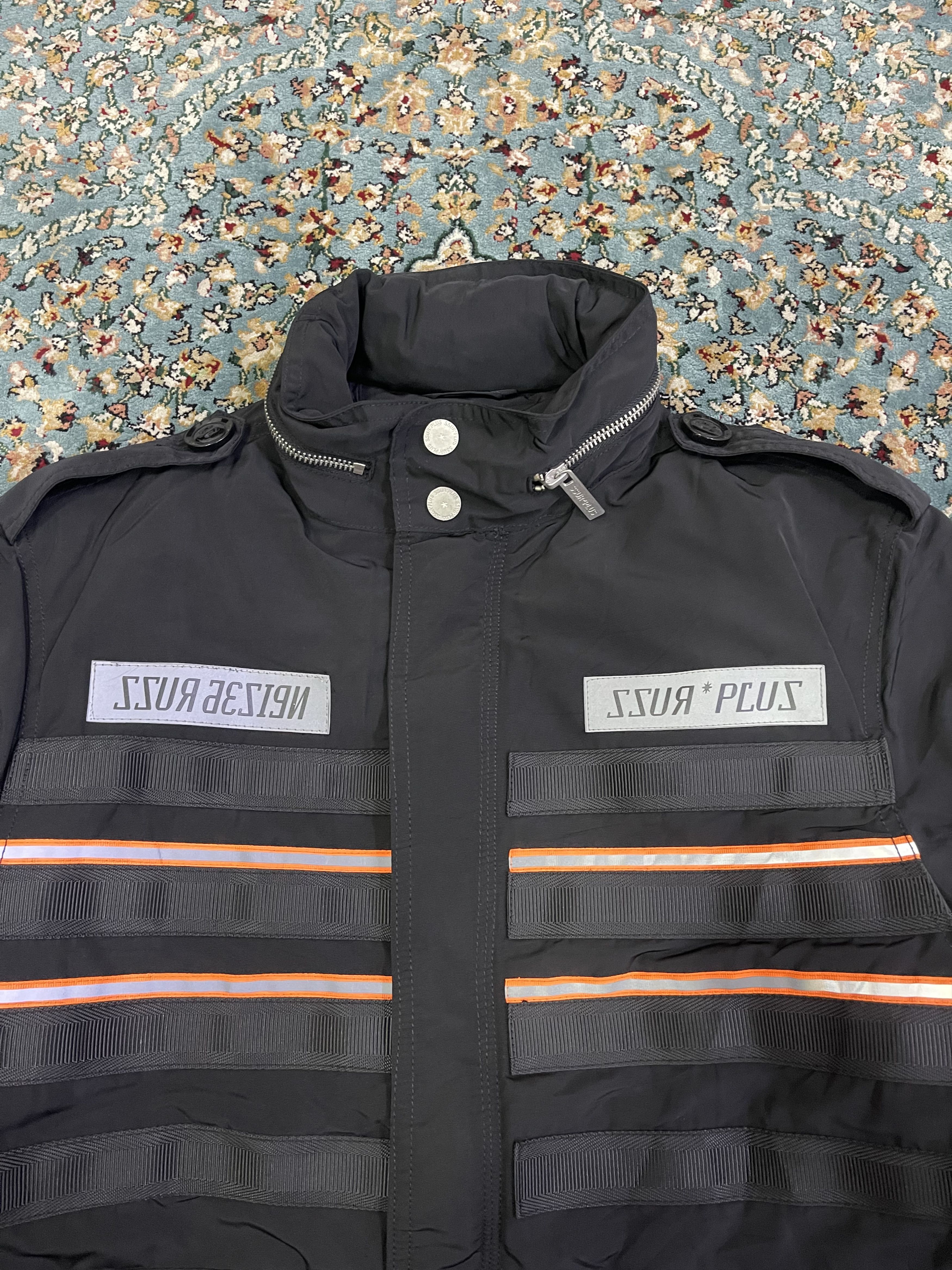 SSUR AW18 SSUR Safety Reflector Puffer Jacket “Make Love Not War” Size US M / EU 48-50 / 2 - 3 Thumbnail