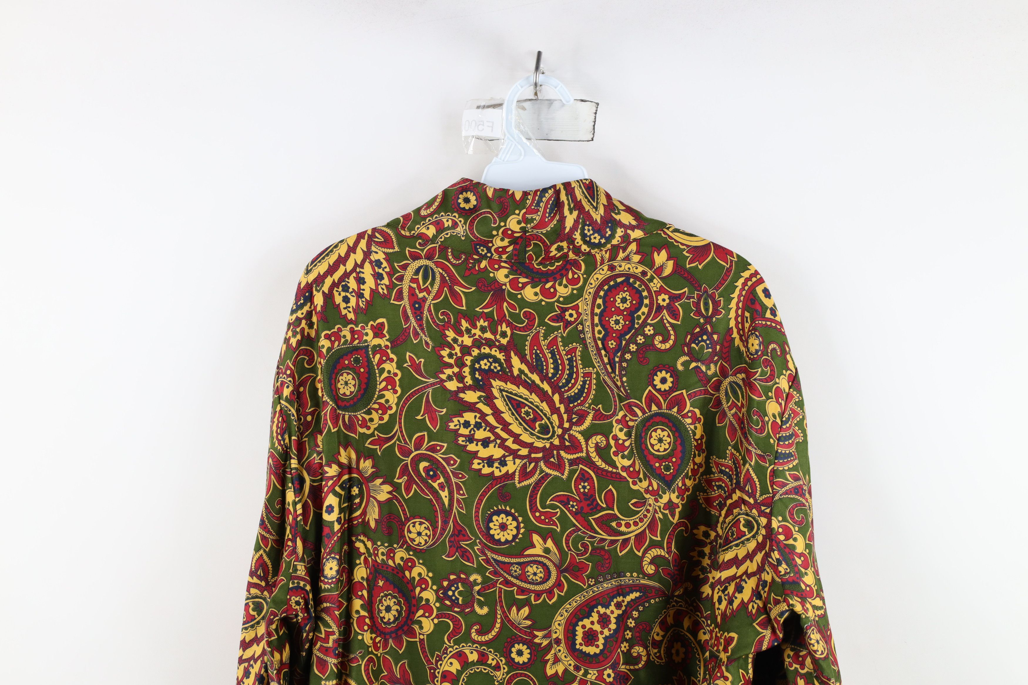 Vintage Vintage 40s Streetwear Paisley Dagger Collar Polo Shirt USA Size US XL / EU 56 / 4 - 10 Thumbnail