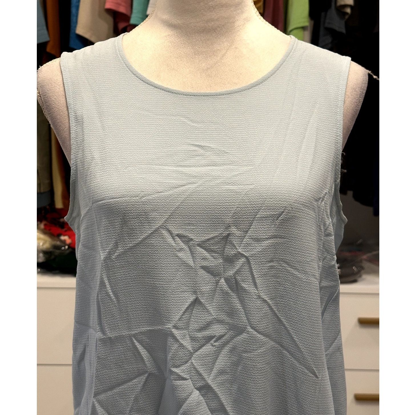 Vince Camuto Vince Camuto Light Blue Tie Front Tank Top Boho Chic S NWOT Size S / US 4 / IT 40 - 2 Thumbnail