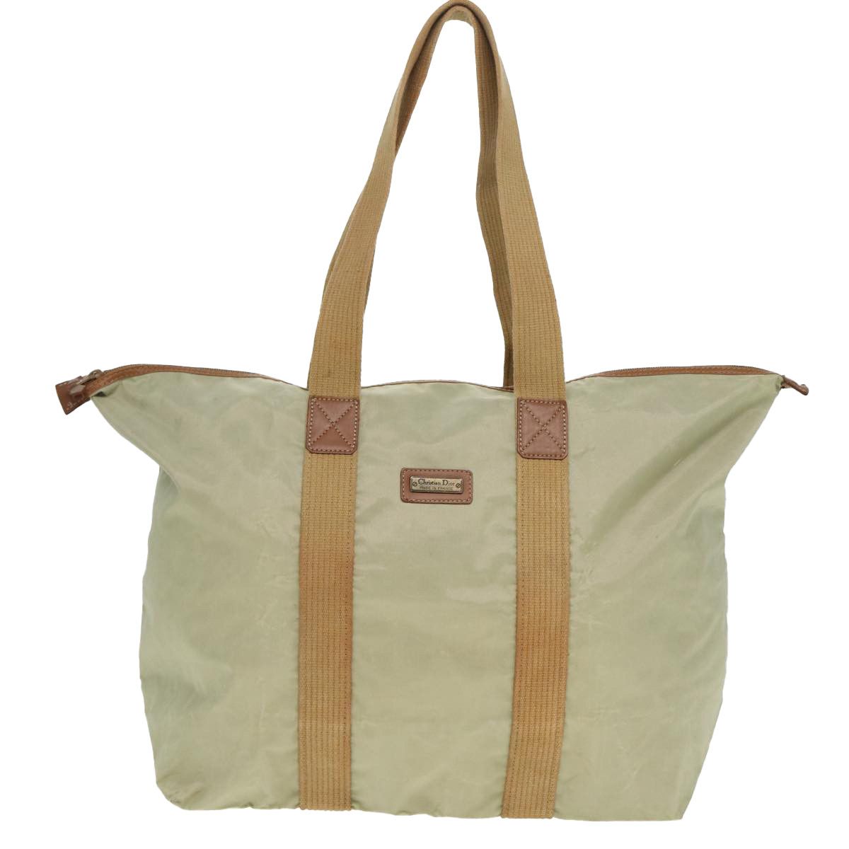 Dior -- Beige Synthetic Tote Bag (Pre-Owned) Size ONE SIZE - 1 Thumbnail