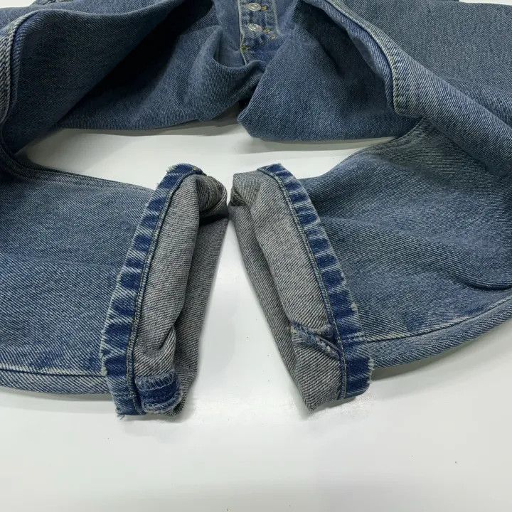 Balenciaga Balenciaga Blue Double Pocket Straight Leg Jeans 0079-2507 Size 41" - 7 Thumbnail