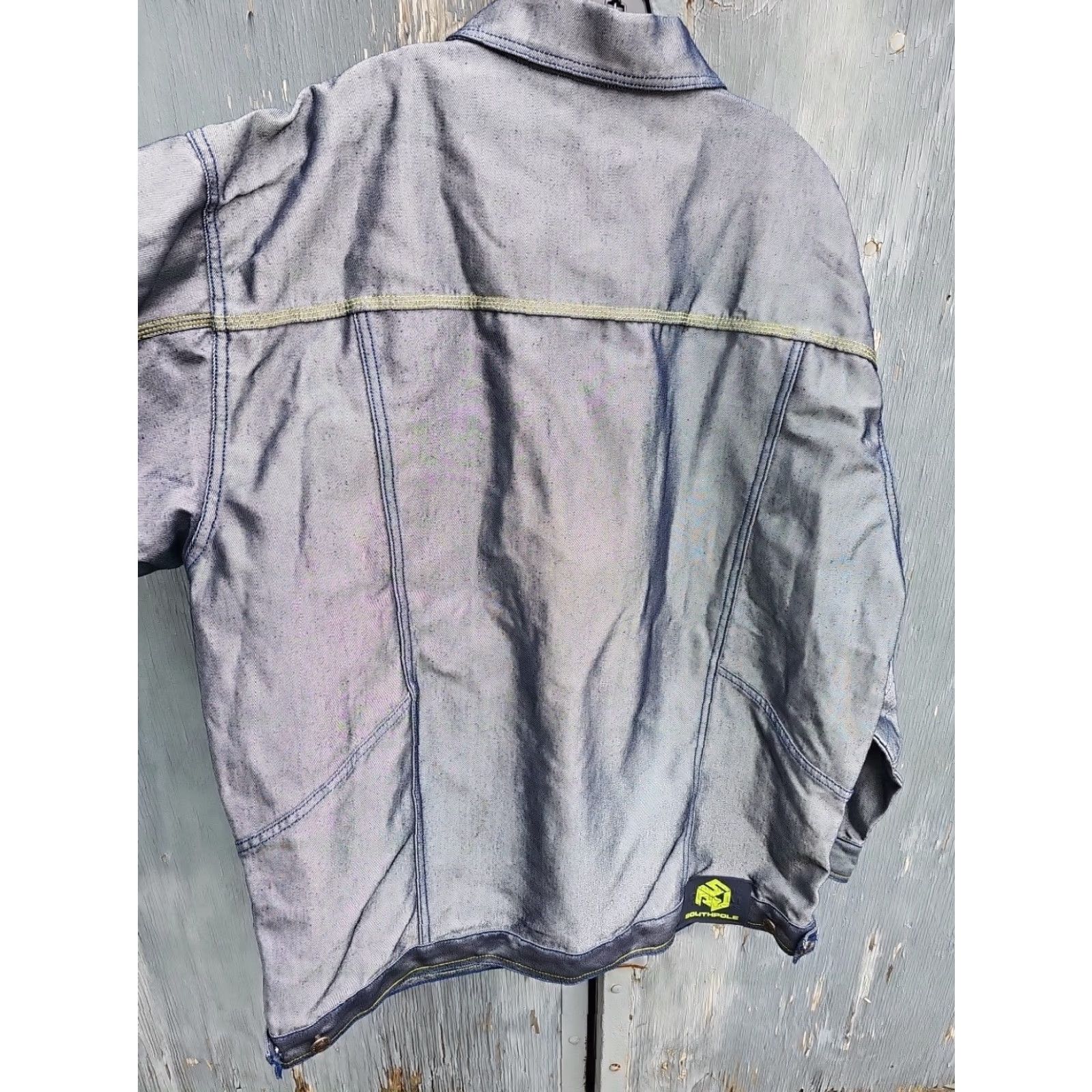 Southpole VINTAGE Southpole Heavy Denim Jacket XL Reflective Hip Hop 90s Denim Men Size US XL / EU 56 / 4 - 7 Thumbnail