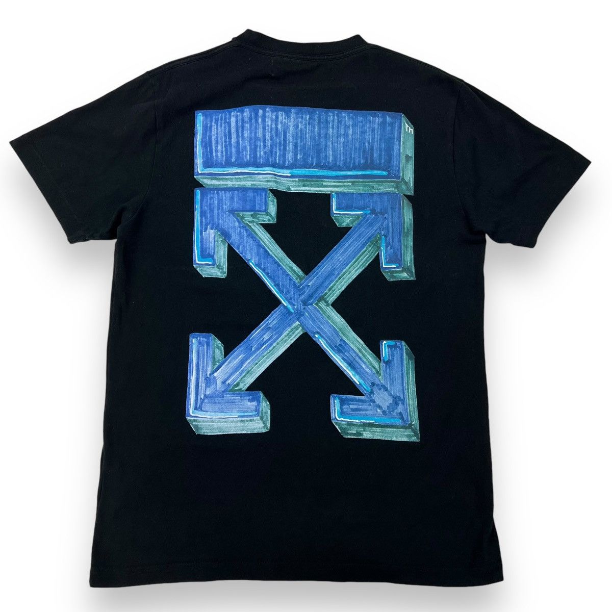 Off-White Off-White Blue Marker Arrows T Shirt Size US M / EU 48-50 / 2 - 3 Thumbnail