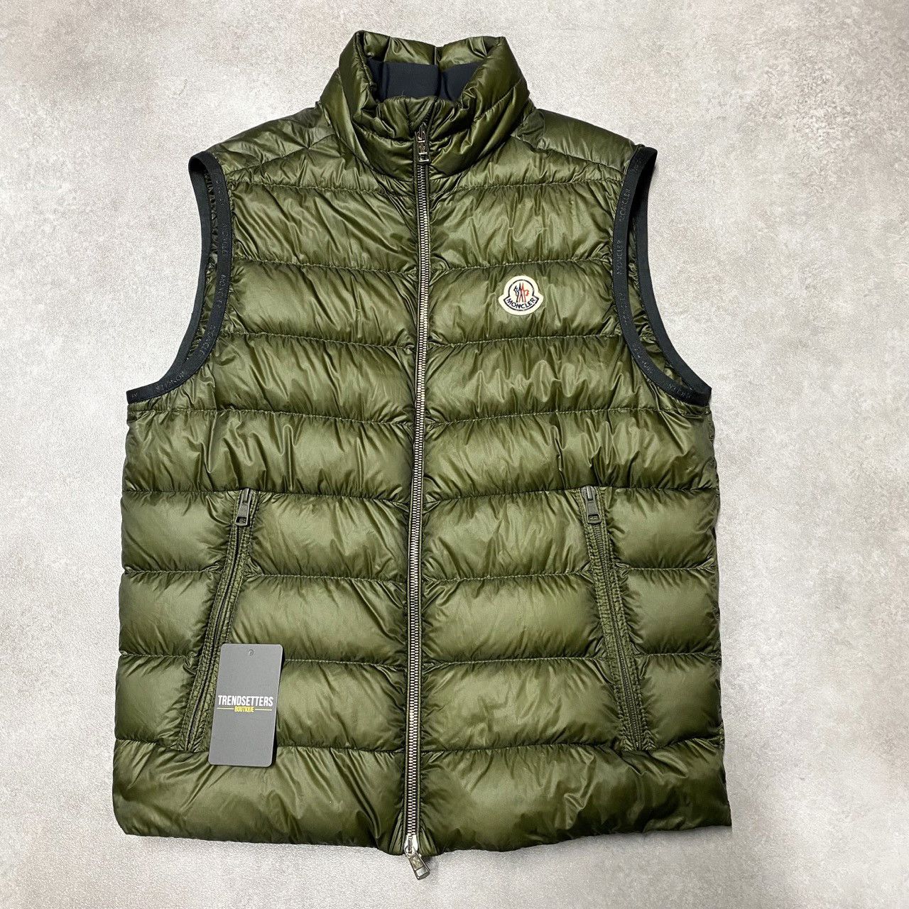 ジャケット・アウター MONCLER CARDAMINE GILET DARK GREEN Moncler Moncler Cardamine Gilet size M 2 Mens down vest