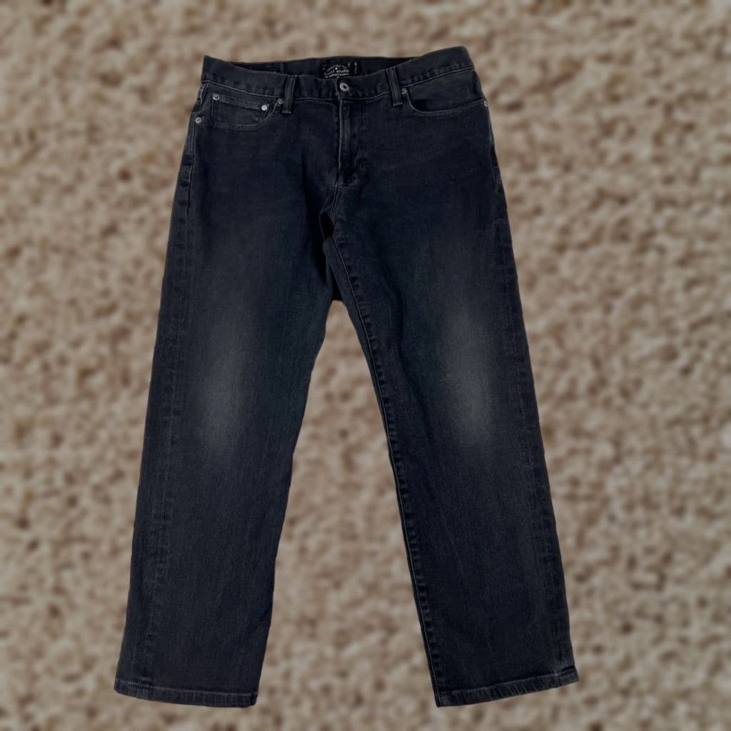 Lucky Brand Lucky Brand Jeans Men 34 Black Denim Straight Cotton Blend Stretch 34x27 Casual Regular 5-Pocket Design Mens Jeans Size US 34 / EU 50 - 1 Thumbnail
