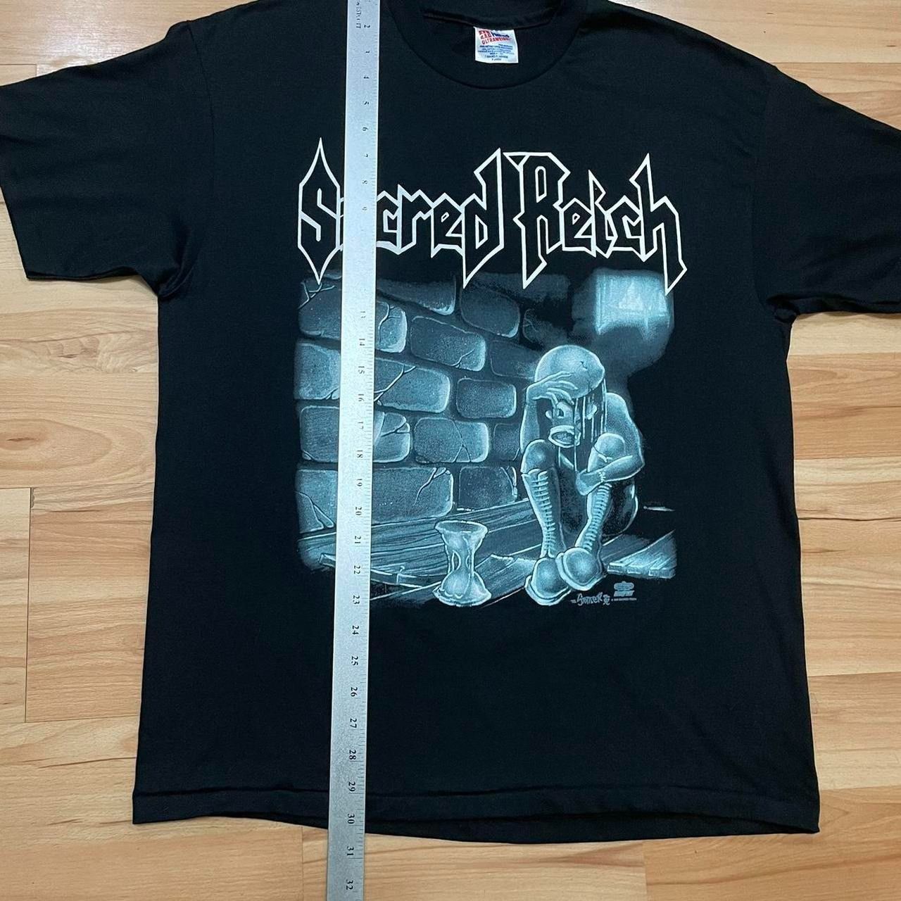 Other Vintage 1993 Sacred Reich thrash Metal band tour tshirt Size US XL / EU 56 / 4 - 8 Thumbnail