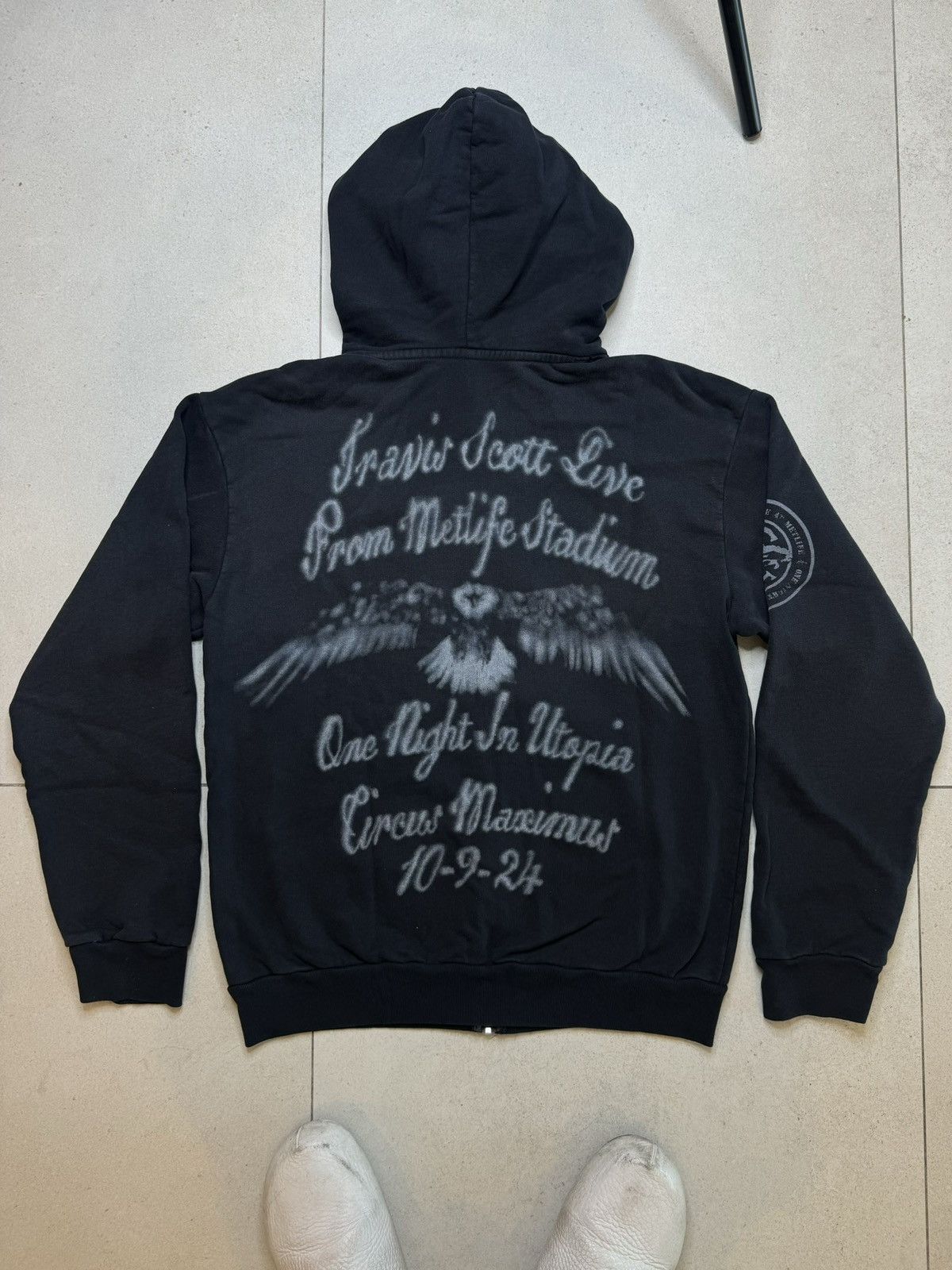 Travis Scott Travis Scott Met Life Hoodie II Washed Green SIZE MEDIUM Size US M / EU 48-50 / 2 - 8 Thumbnail