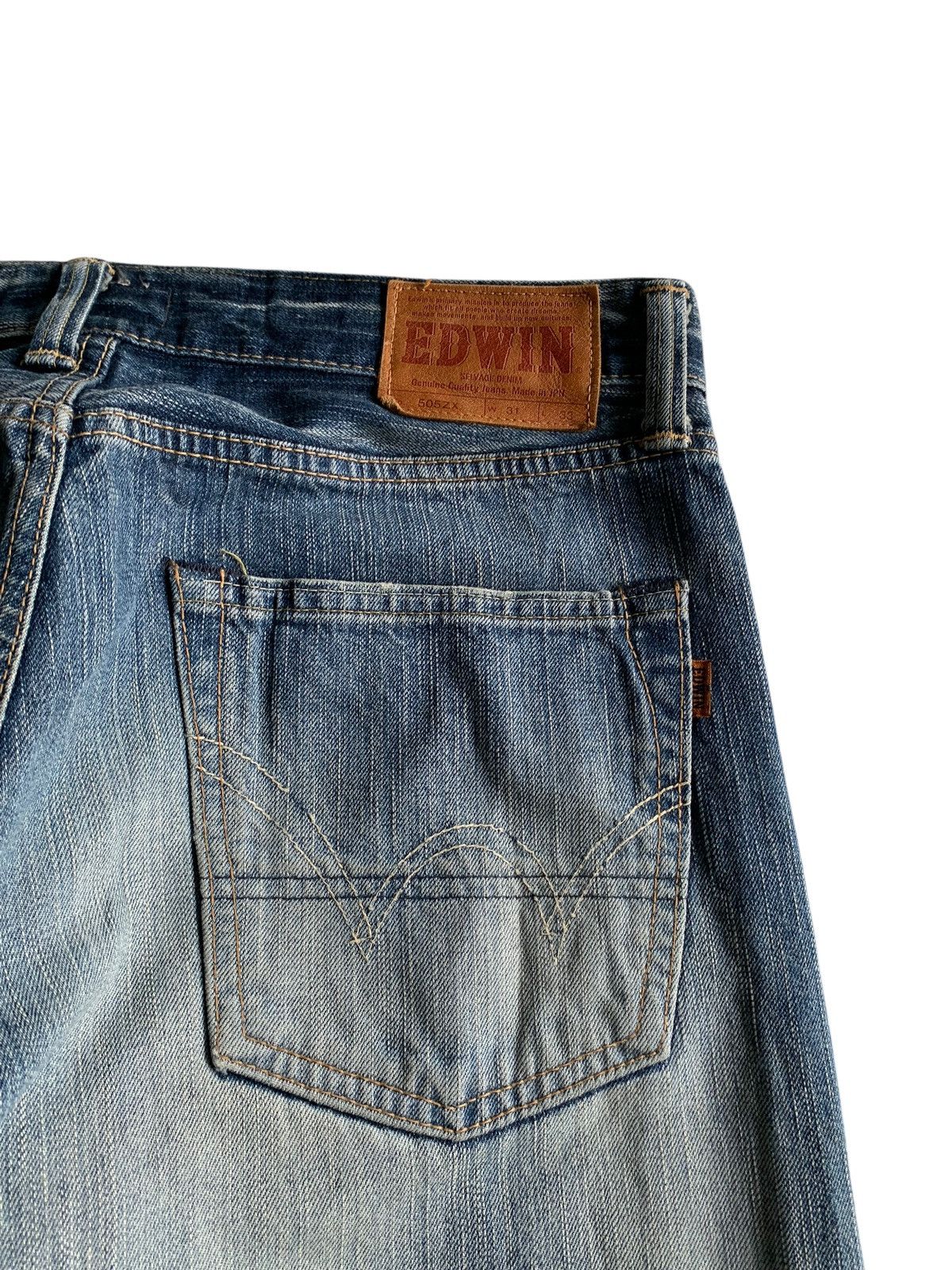 Kapital VINTAGE EDWIN 505ZX SELVEDGE FADED&RUSTY DISTRESSED DENIM Size US 34 / EU 50 - 14 Thumbnail