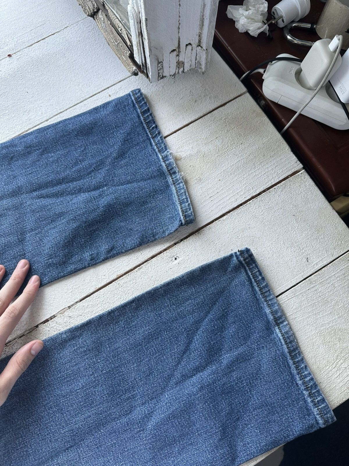 Giorgio Armani 🚨90s Armani Jeans Denim Blue Baggy Mens Pants 30US Size 30" / US 8 / IT 44 - 11 Thumbnail