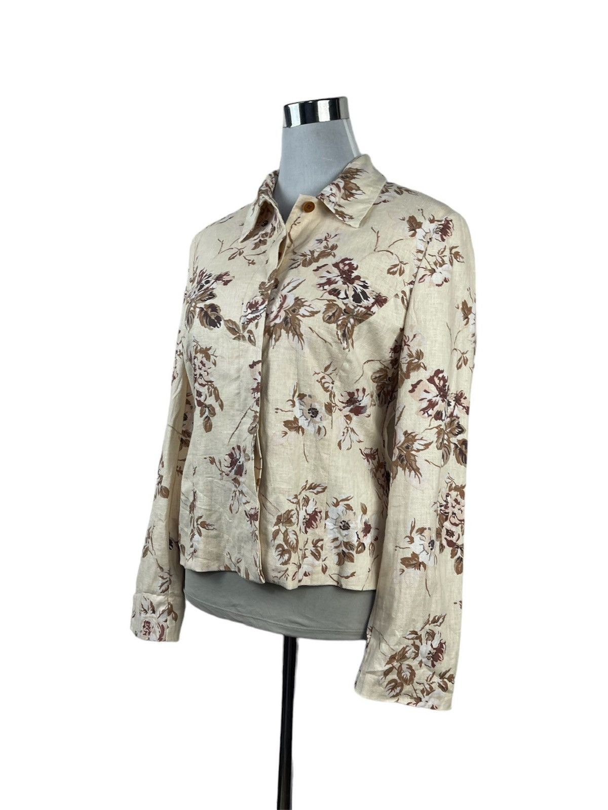 Laura Ashley LAURA ASHLEY FLORAL CROP TOP BLOUSE Size M / US 6-8 / IT 42-44 - 2 Thumbnail