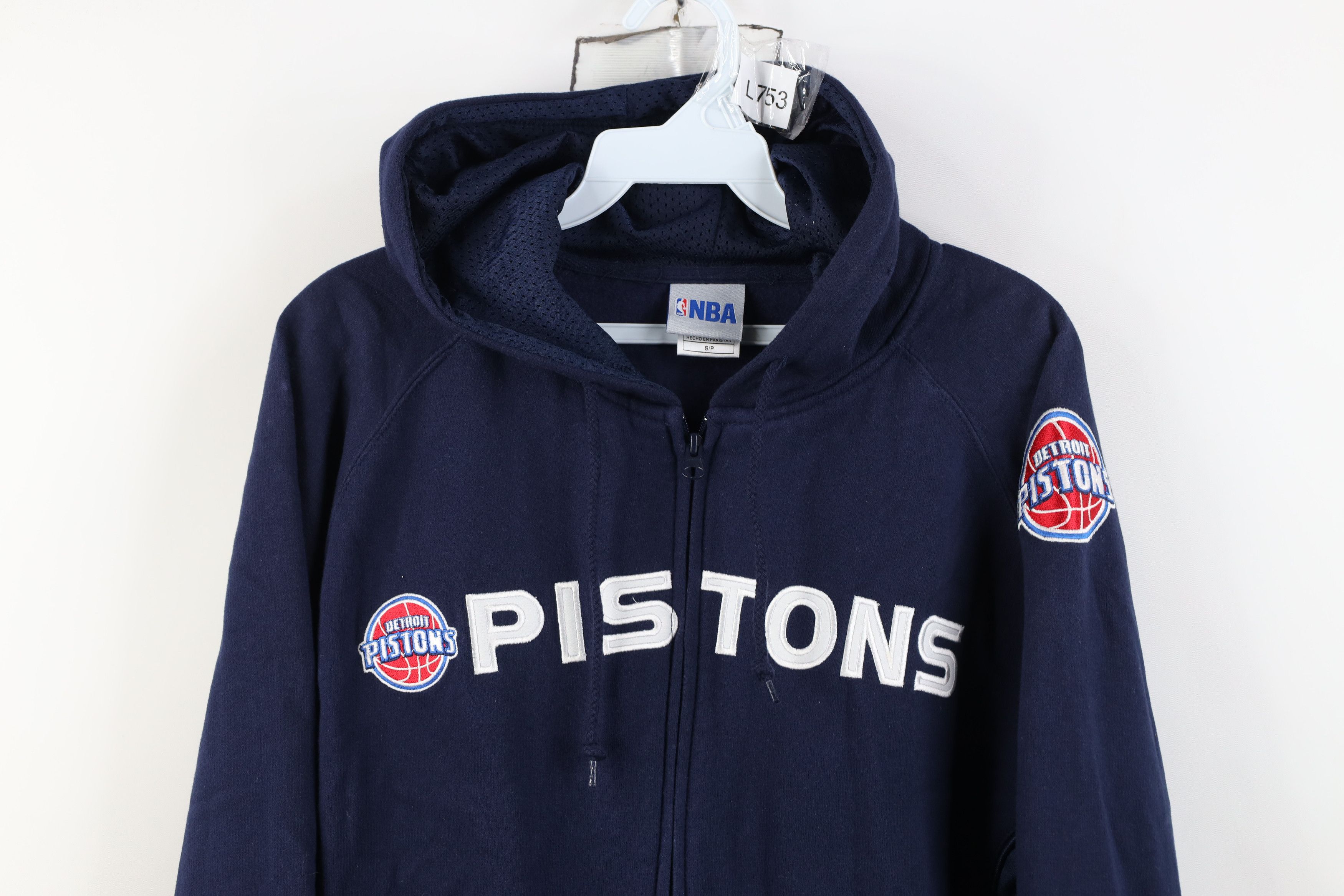 Vintage Vintage Y2K NBA Detroit Pistons Basketball Full Zip Hoodie Size US S / EU 44-46 / 1 - 2 Thumbnail