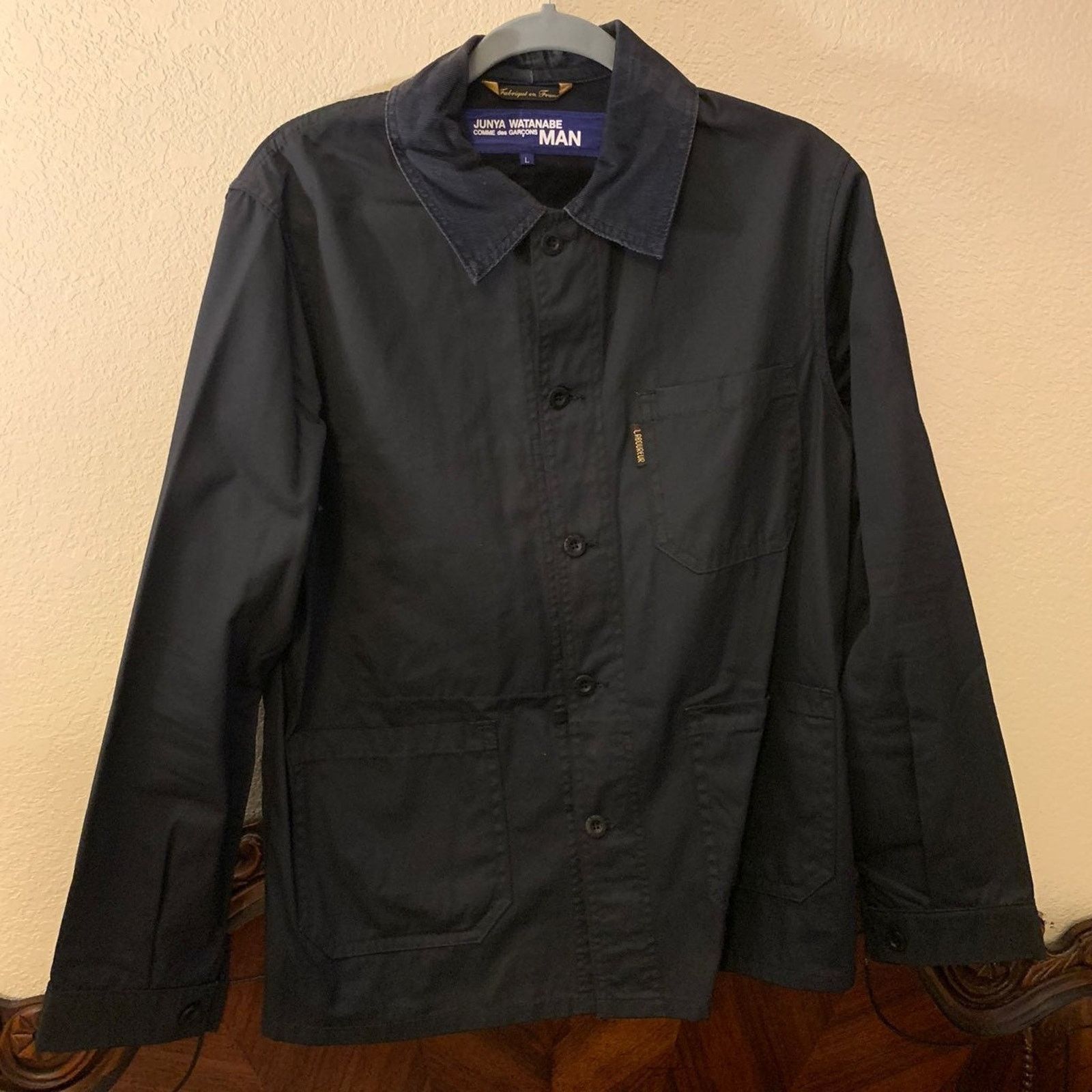 image of Junya Watanabe X Comme Des Garcon Man Le Laboureur L in Black, Men's (Size Large)