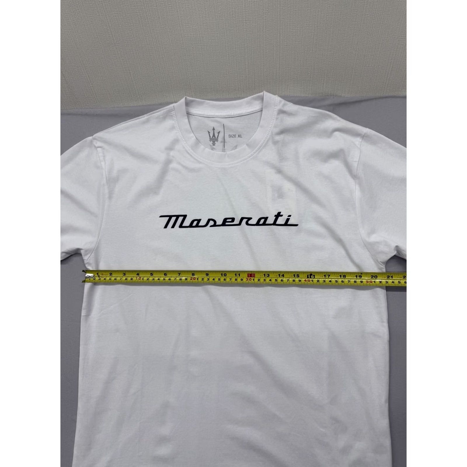 Maserati Maserati White Graphic T-Shirt XL Cotton Crew Neck Mens Size US XL / EU 56 / 4 - 7 Thumbnail