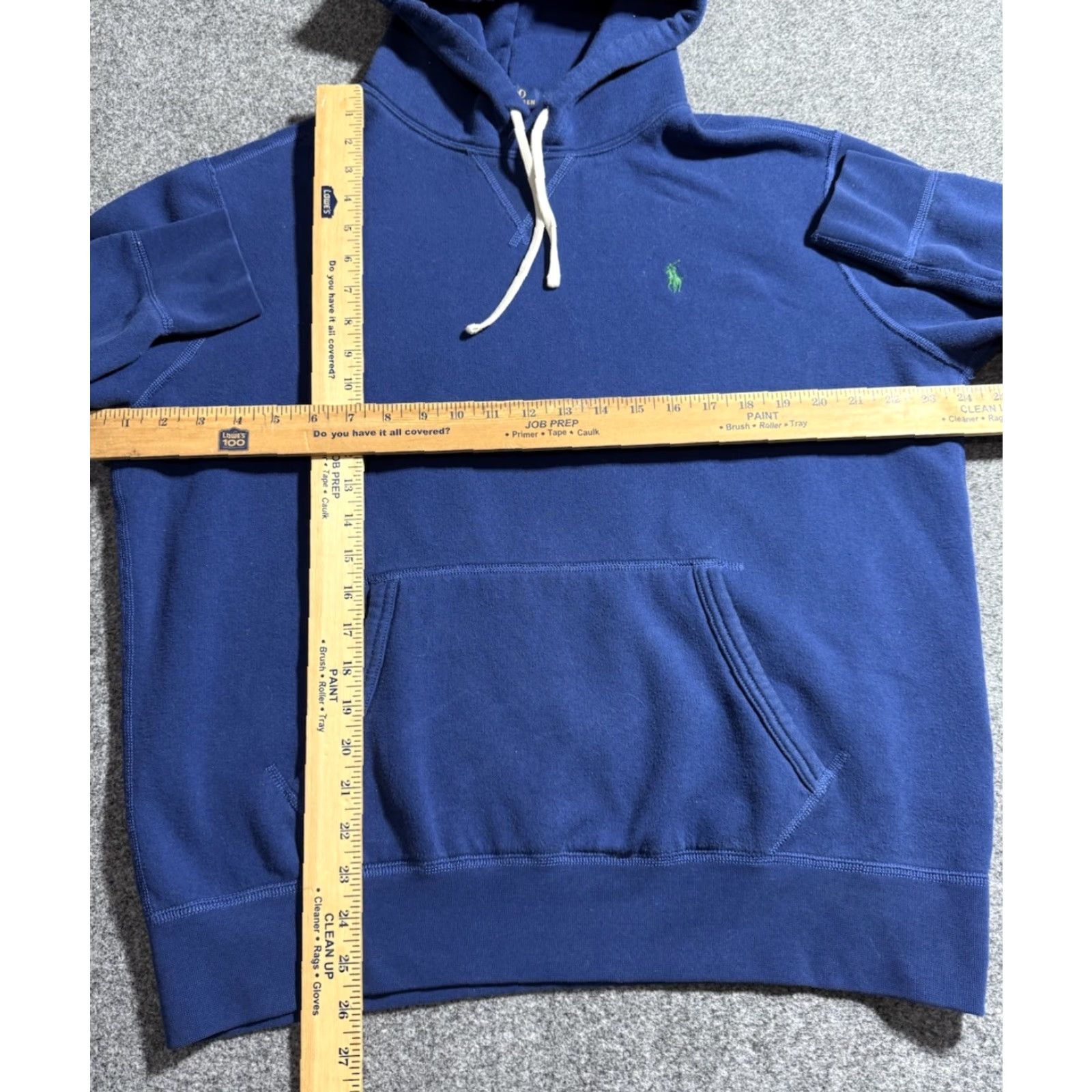 Polo Ralph Lauren Polo Ralph Lauren Hoodie Cotton-Blend Jersey Blue L Men Pullover Sweatshirt Fleece Size Large Tight Drawstring Size US L / EU 52-54 / 3 - 5 Thumbnail